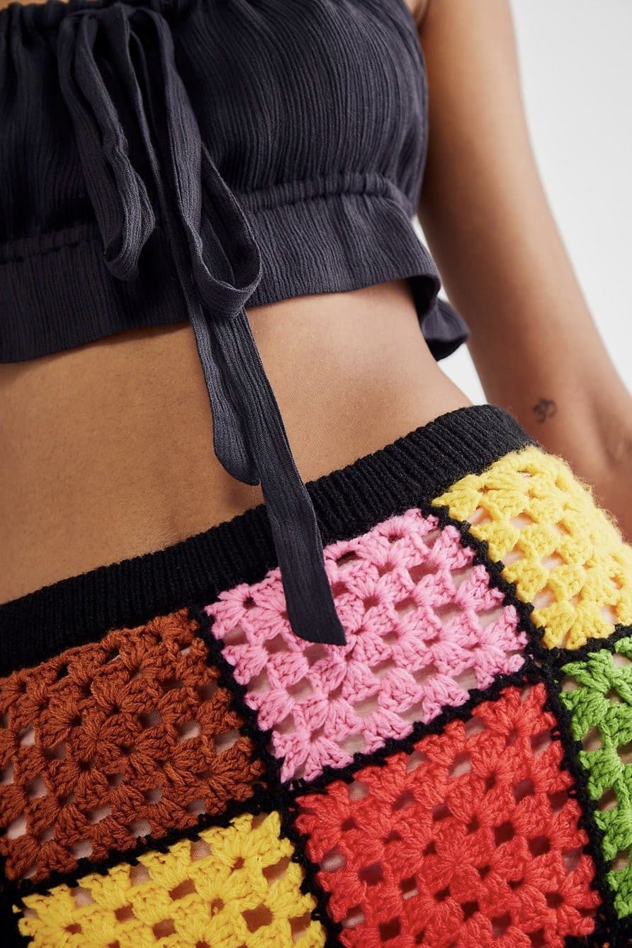 CROCHET SKIRT LALITHA - BANGKOK TAILOR CLOTHING STORE - HANDMADE CLOTHING