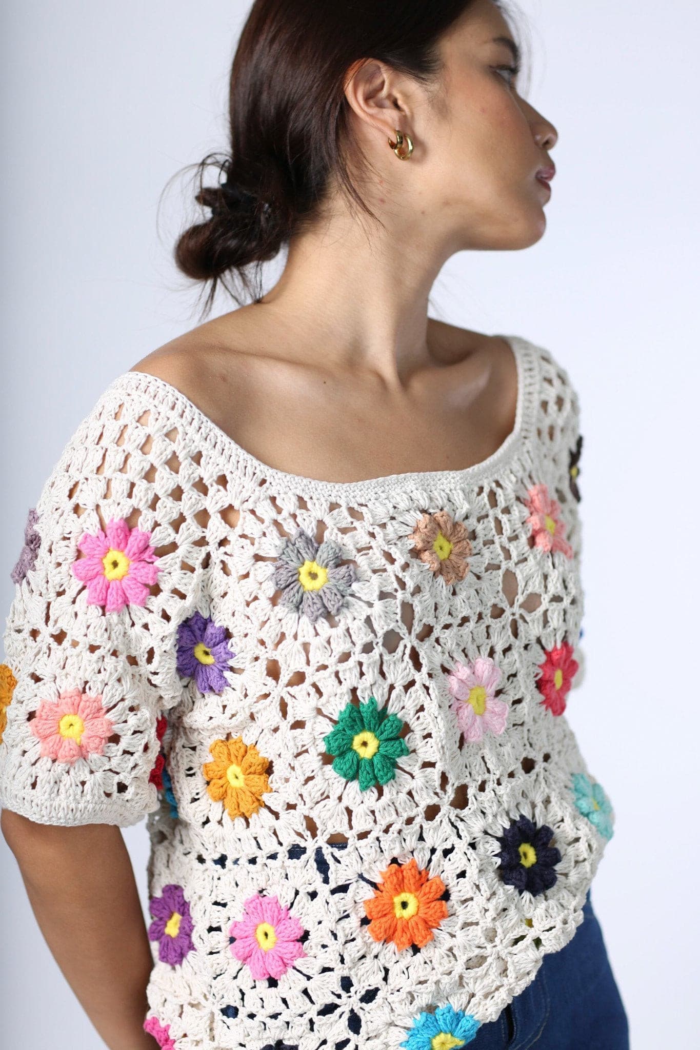 CROCHET TOP TAPPY - BANGKOK TAILOR CLOTHING STORE - HANDMADE CLOTHING