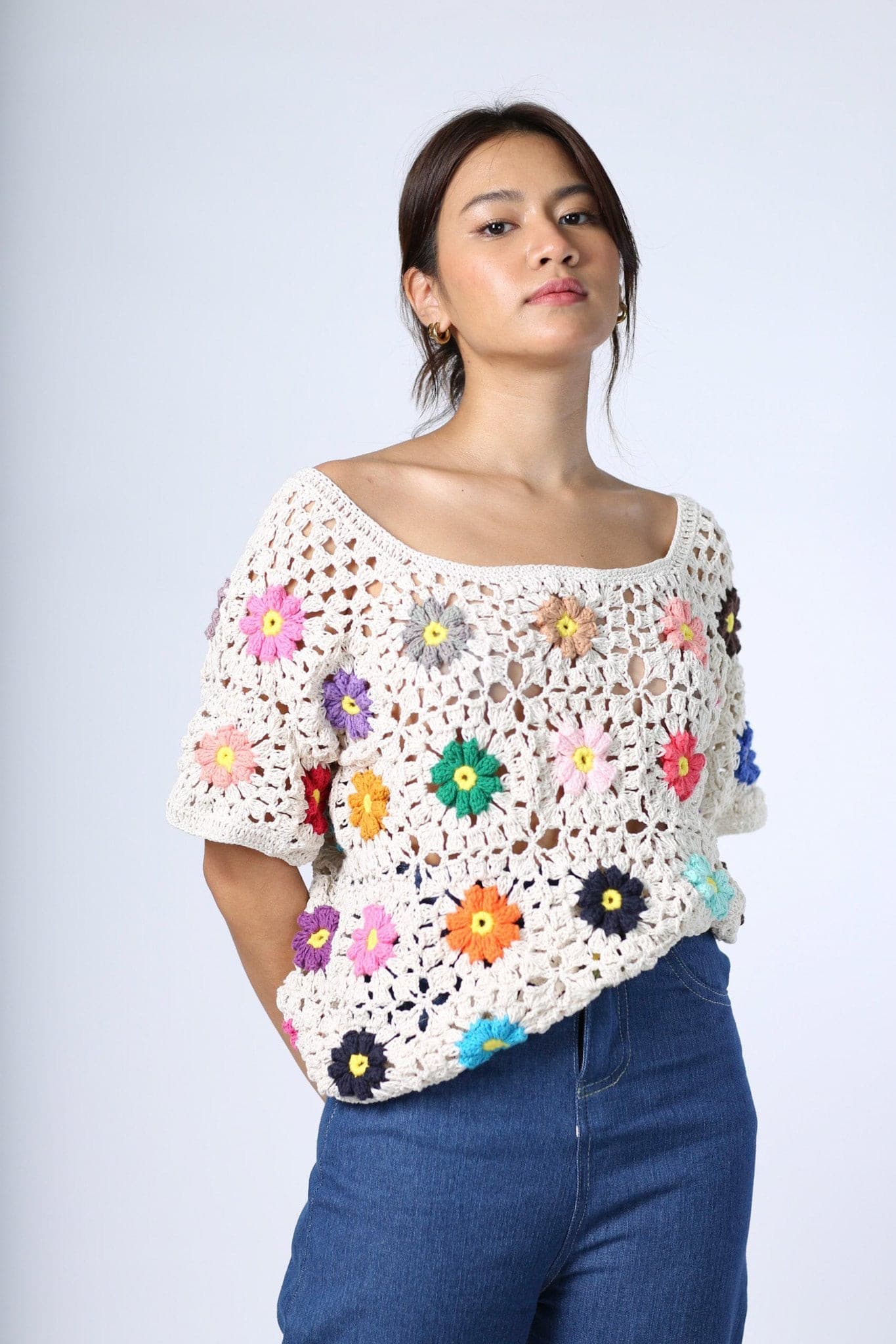 CROCHET TOP TAPPY - BANGKOK TAILOR CLOTHING STORE - HANDMADE CLOTHING