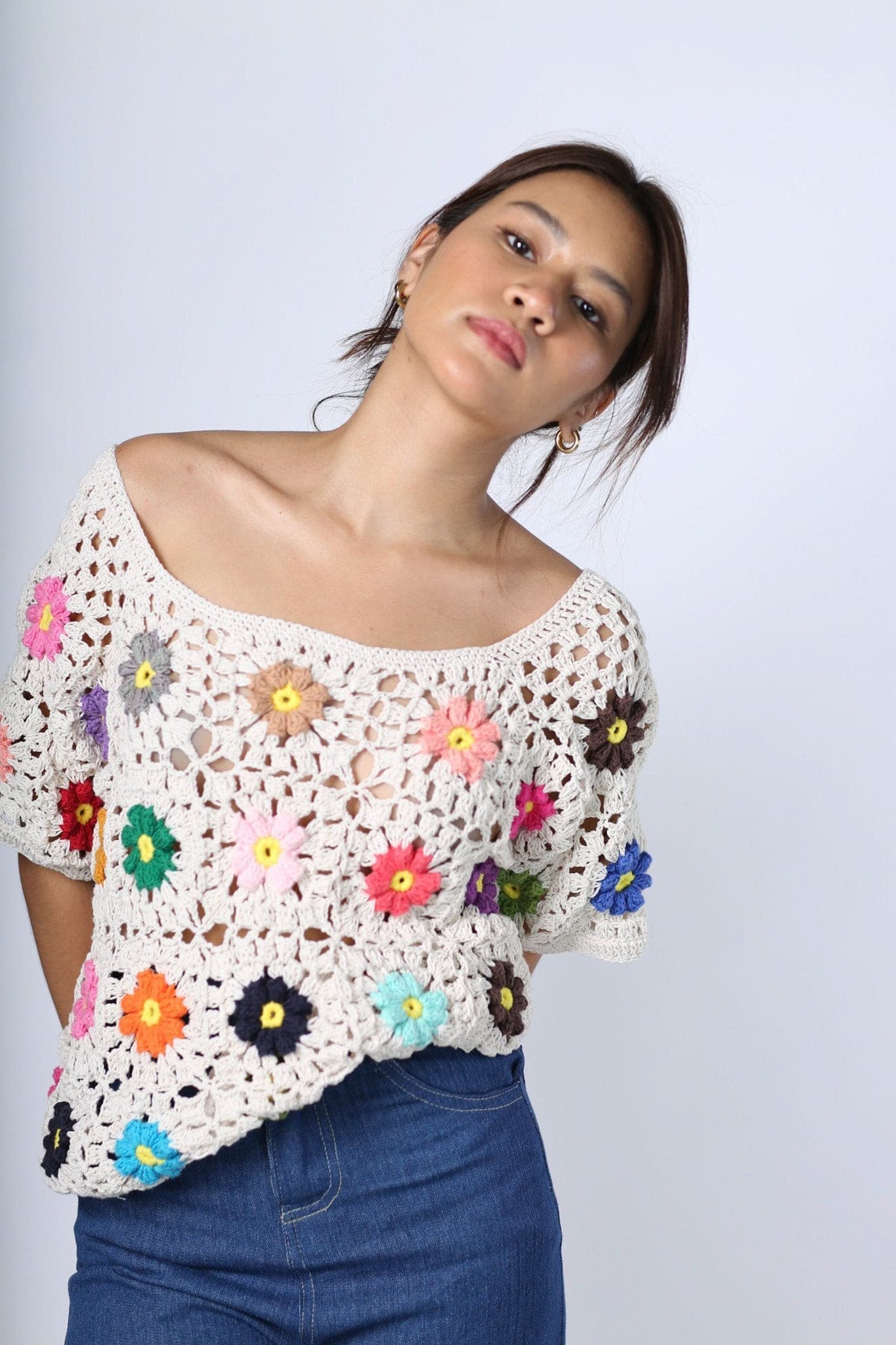 CROCHET TOP TAPPY - BANGKOK TAILOR CLOTHING STORE - HANDMADE CLOTHING