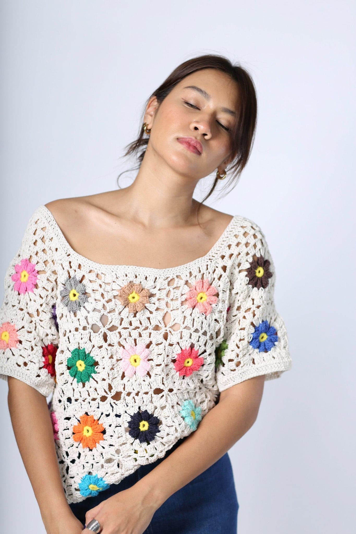 CROCHET TOP TAPPY - BANGKOK TAILOR CLOTHING STORE - HANDMADE CLOTHING