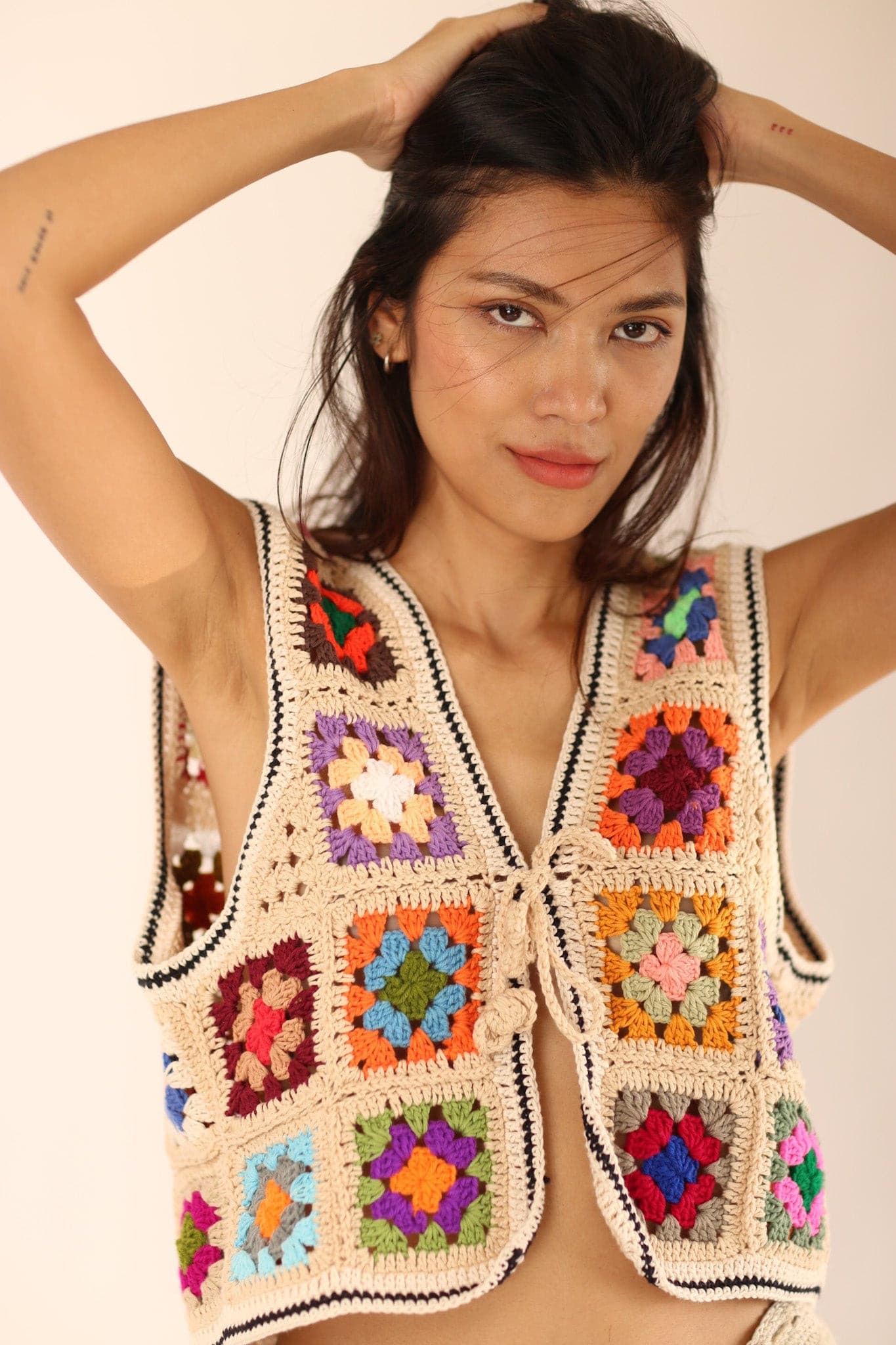 CROCHET VEST JULIE - BANGKOK TAILOR CLOTHING STORE - HANDMADE CLOTHING