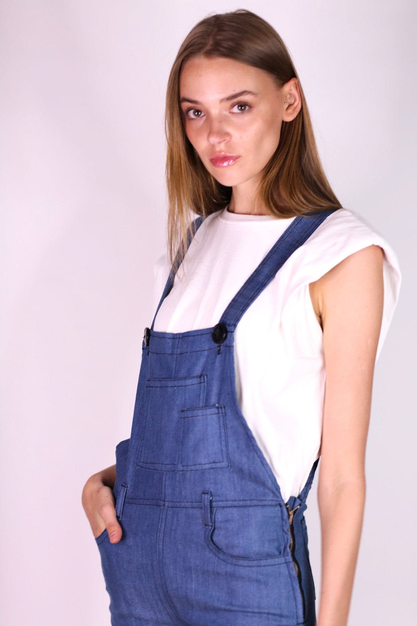 DENIM JUMPSUIT BREE - BANGKOK TAILOR CLOTHING STORE - HANDMADE CLOTHING