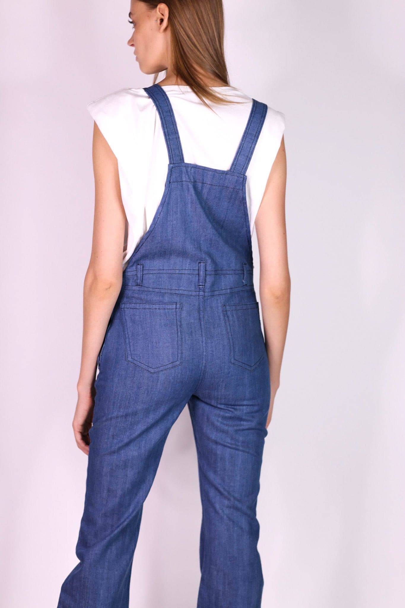 DENIM JUMPSUIT BREE - BANGKOK TAILOR CLOTHING STORE - HANDMADE CLOTHING