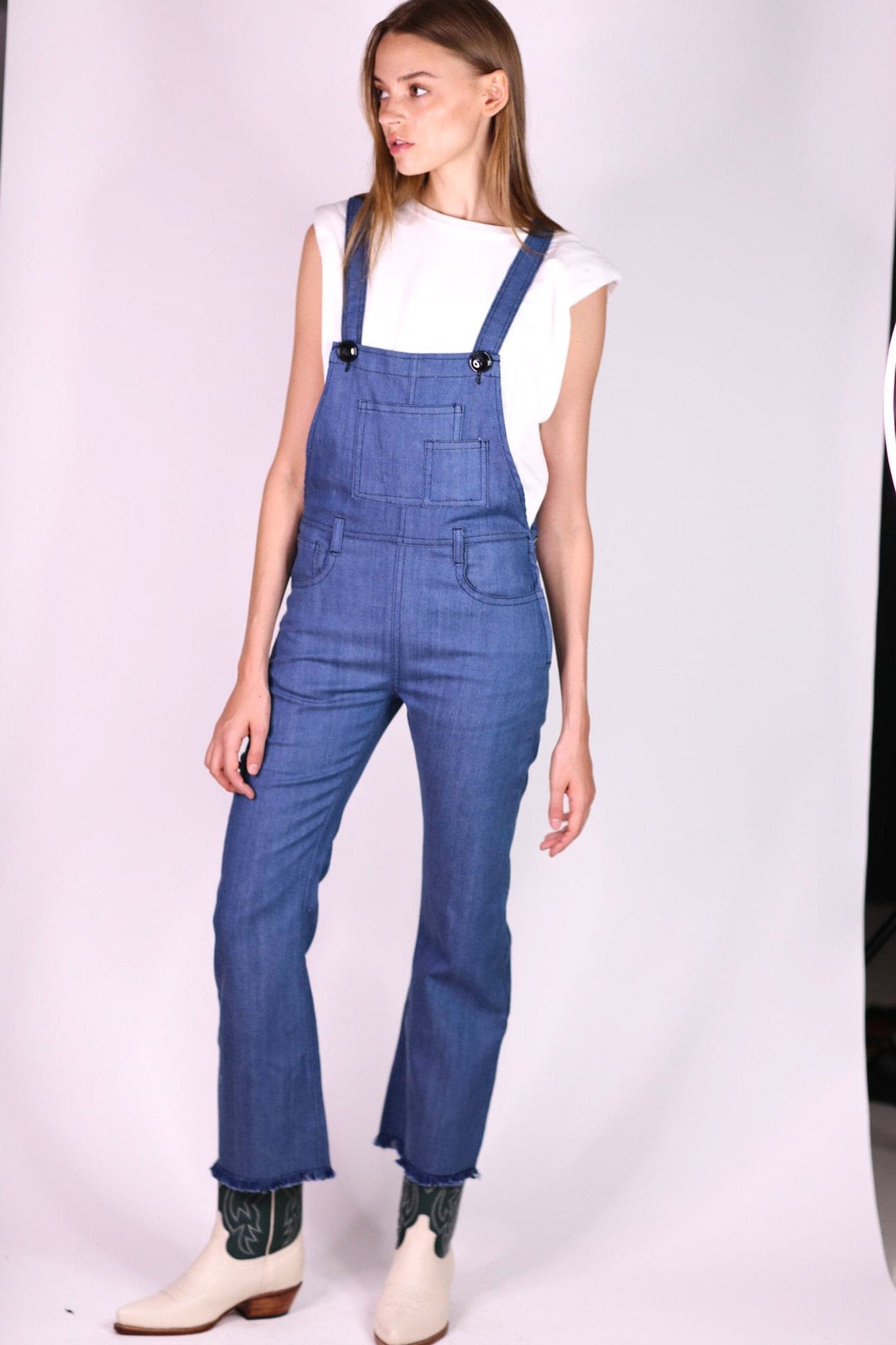 DENIM JUMPSUIT BREE - BANGKOK TAILOR CLOTHING STORE - HANDMADE CLOTHING