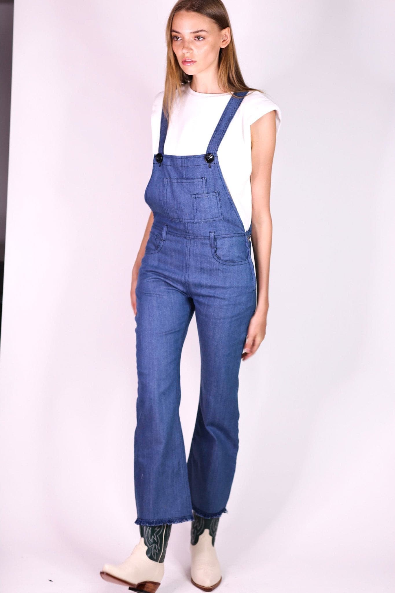 DENIM JUMPSUIT BREE - BANGKOK TAILOR CLOTHING STORE - HANDMADE CLOTHING