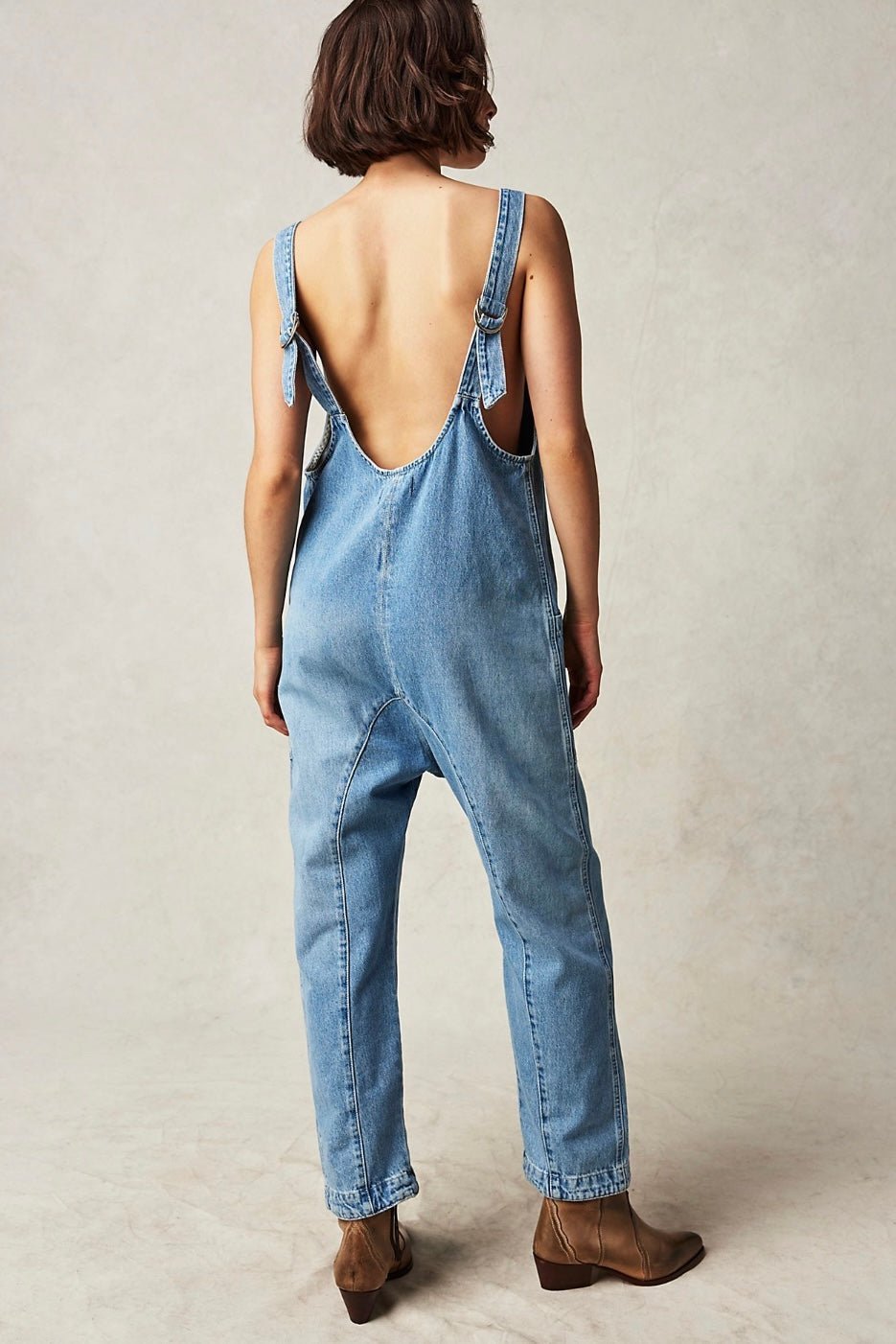 DENIM JUMPSUIT OLIVIA - BANGKOK TAILOR CLOTHING STORE - HANDMADE CLOTHING