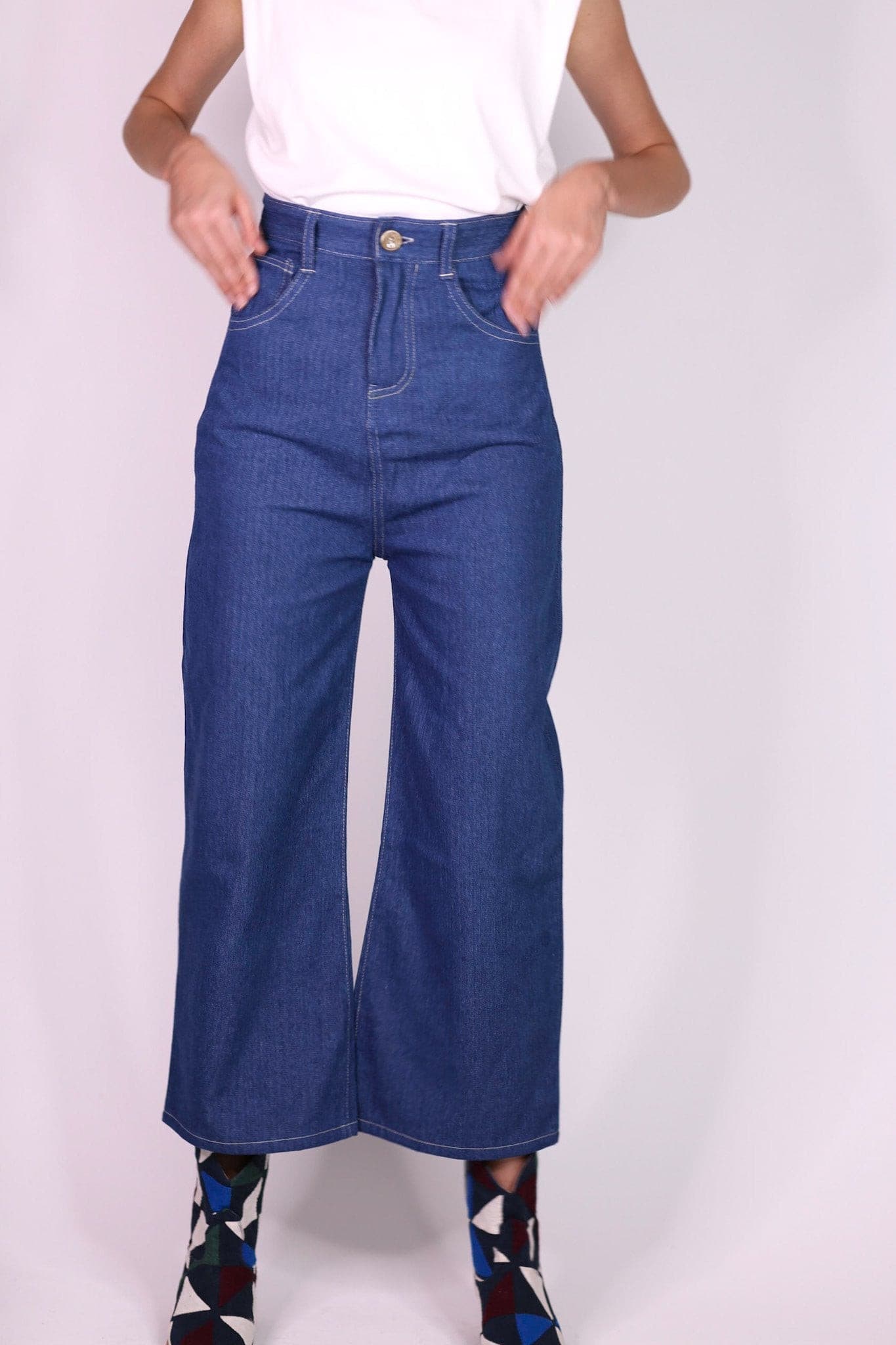 DENIM PANTS HILLARY - BANGKOK TAILOR CLOTHING STORE - HANDMADE CLOTHING