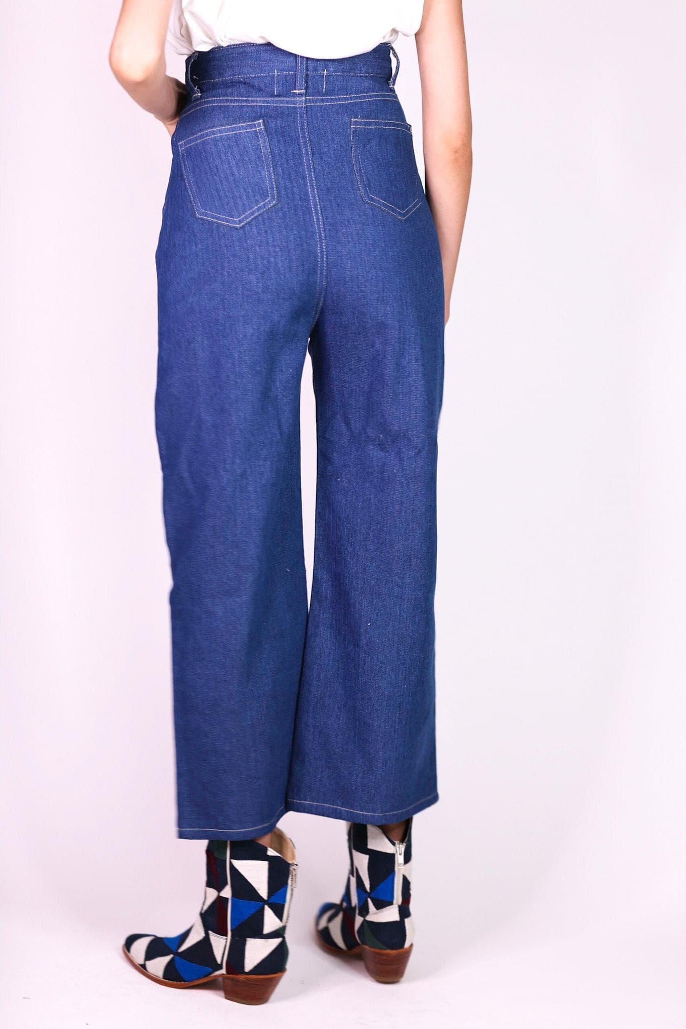 DENIM PANTS HILLARY - BANGKOK TAILOR CLOTHING STORE - HANDMADE CLOTHING