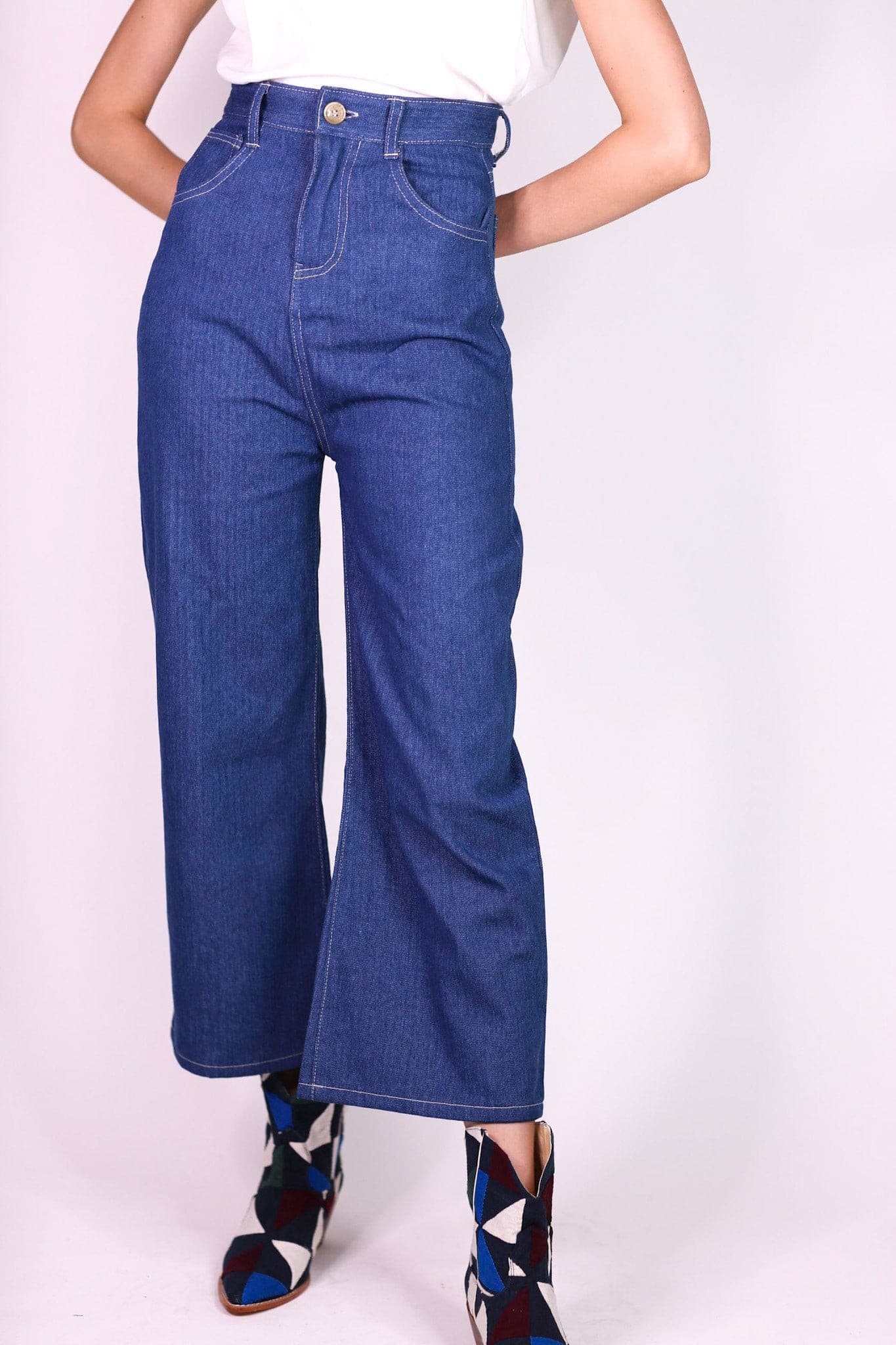 DENIM PANTS HILLARY - BANGKOK TAILOR CLOTHING STORE - HANDMADE CLOTHING