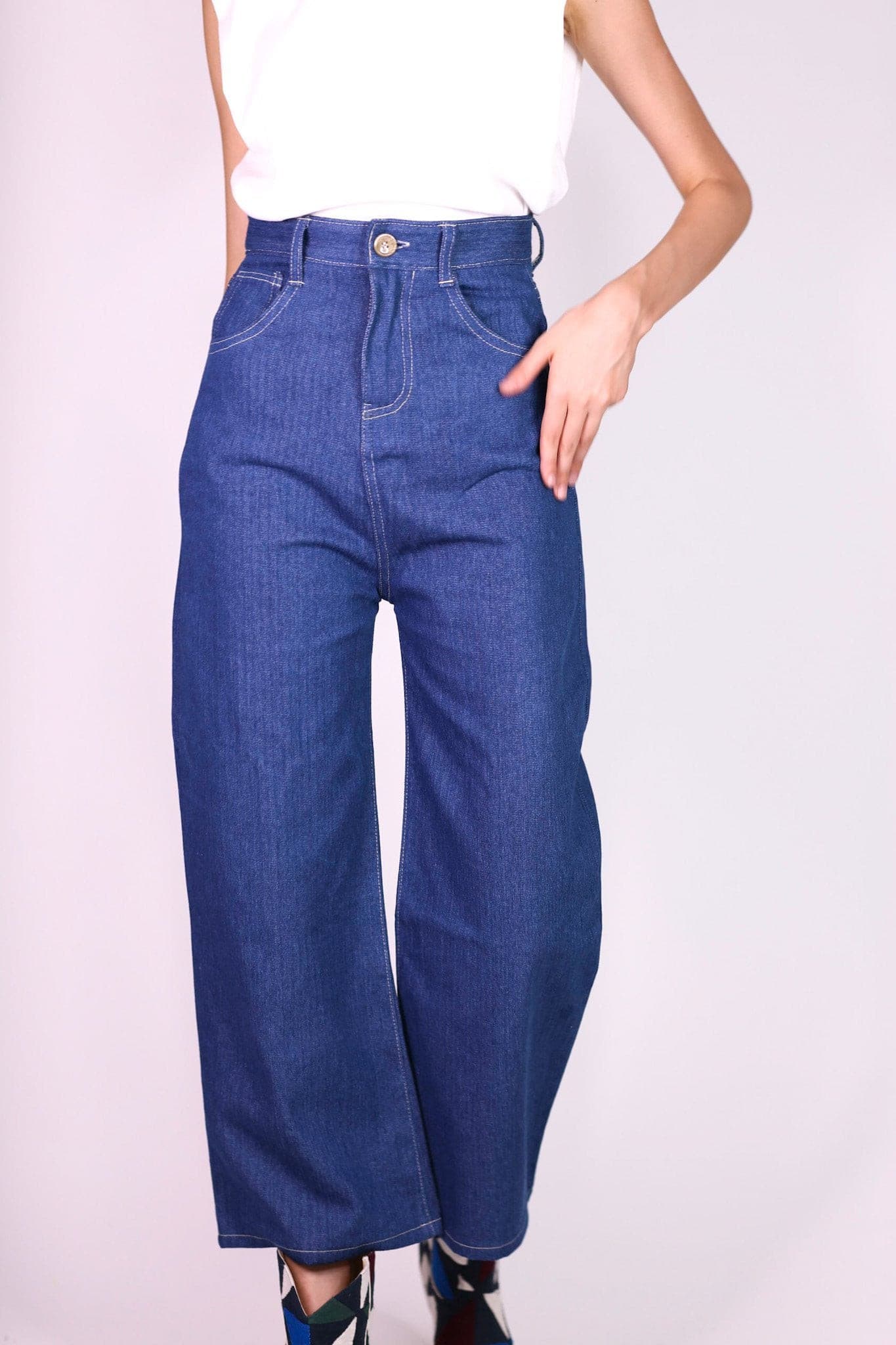 DENIM PANTS HILLARY - BANGKOK TAILOR CLOTHING STORE - HANDMADE CLOTHING