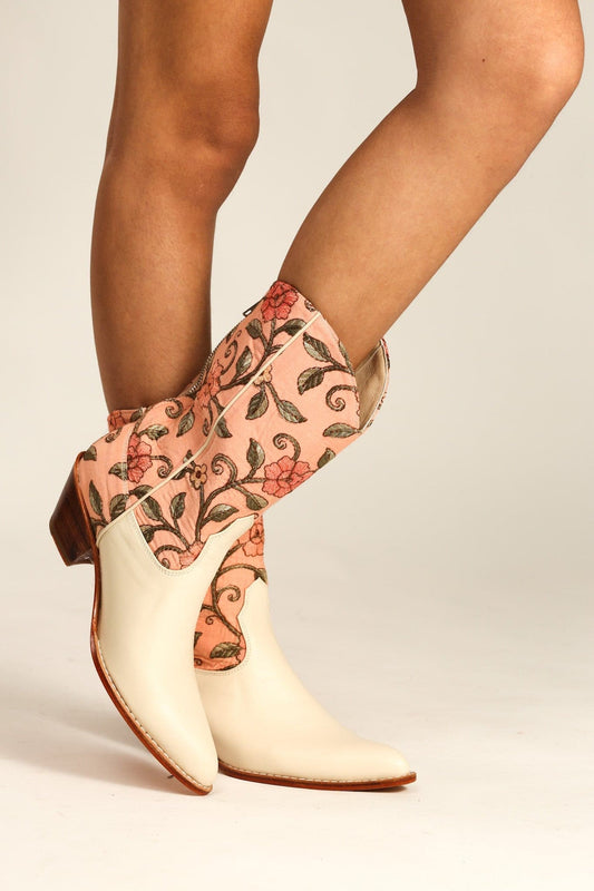 EMBROIDERED BOOTS LOLA - BANGKOK TAILOR CLOTHING STORE - HANDMADE CLOTHING