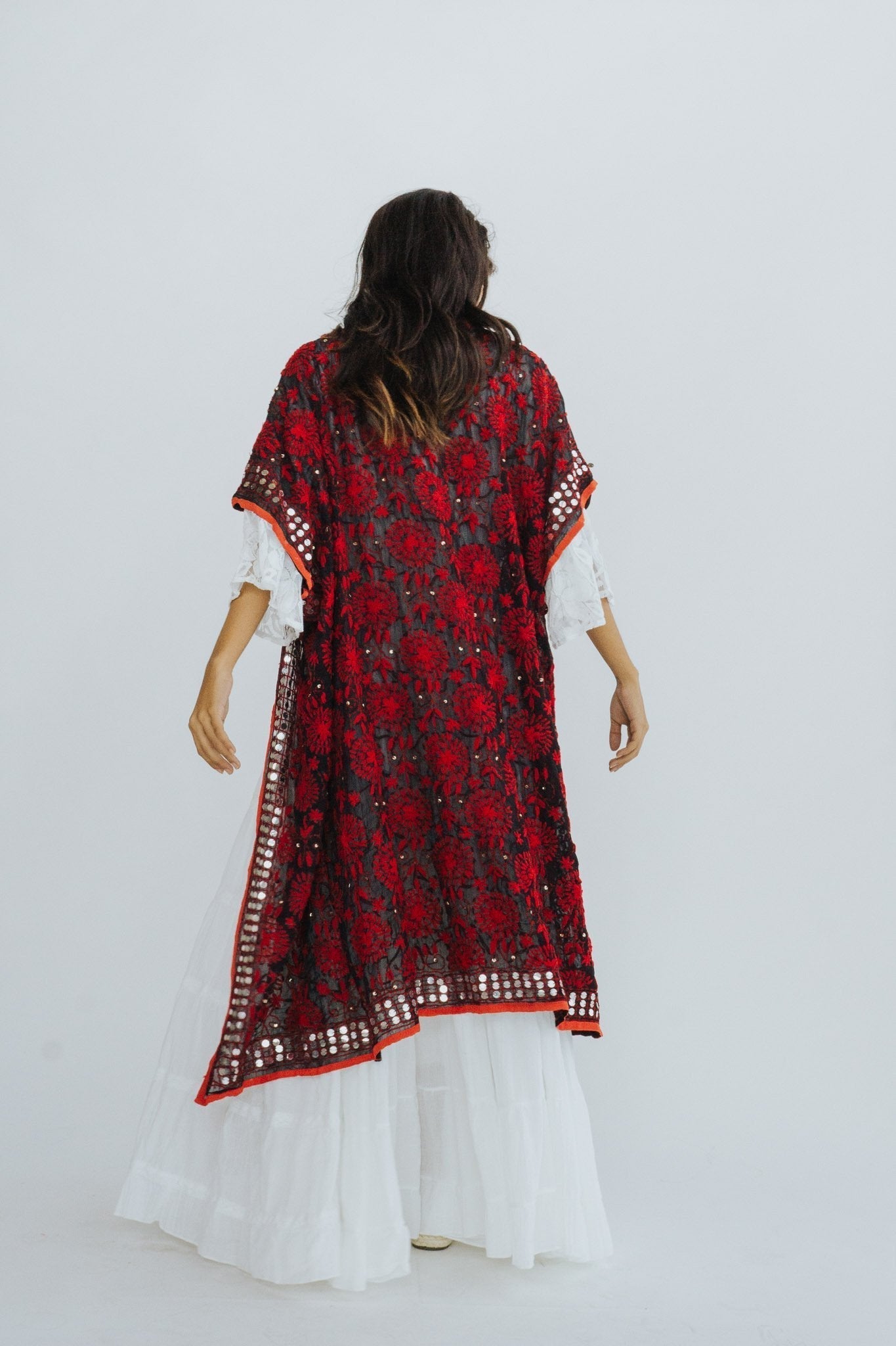 EMBROIDERED KAFTAN PILAR - BANGKOK TAILOR CLOTHING STORE - HANDMADE CLOTHING