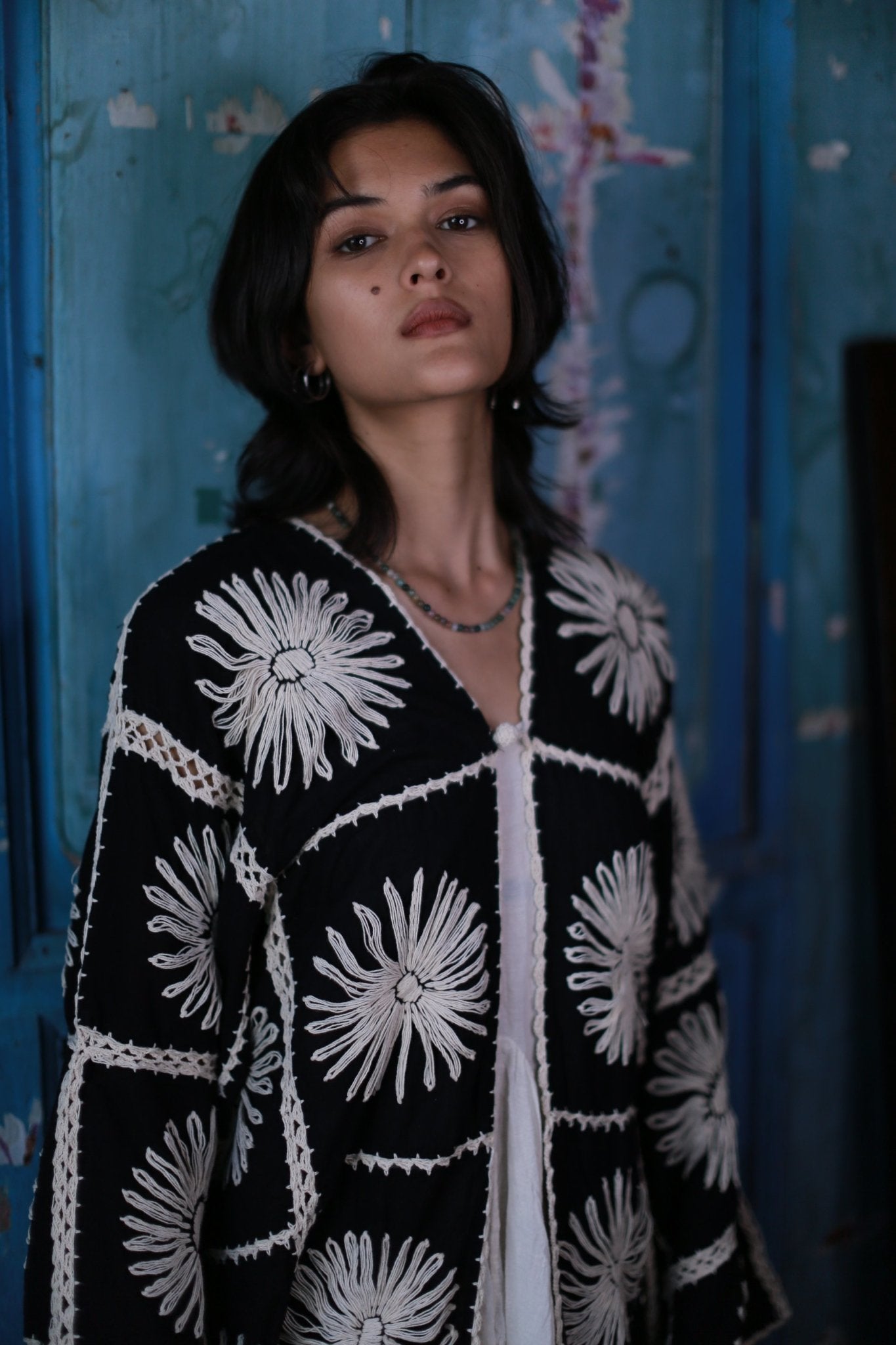 Embroidered Kimono Jacket Maigret - BANGKOK TAILOR CLOTHING STORE - HANDMADE CLOTHING