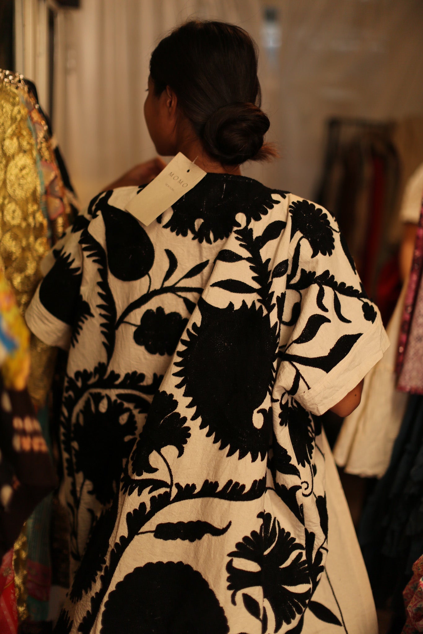 EMBROIDERED KIMONO LUNA - BANGKOK TAILOR CLOTHING STORE - HANDMADE CLOTHING