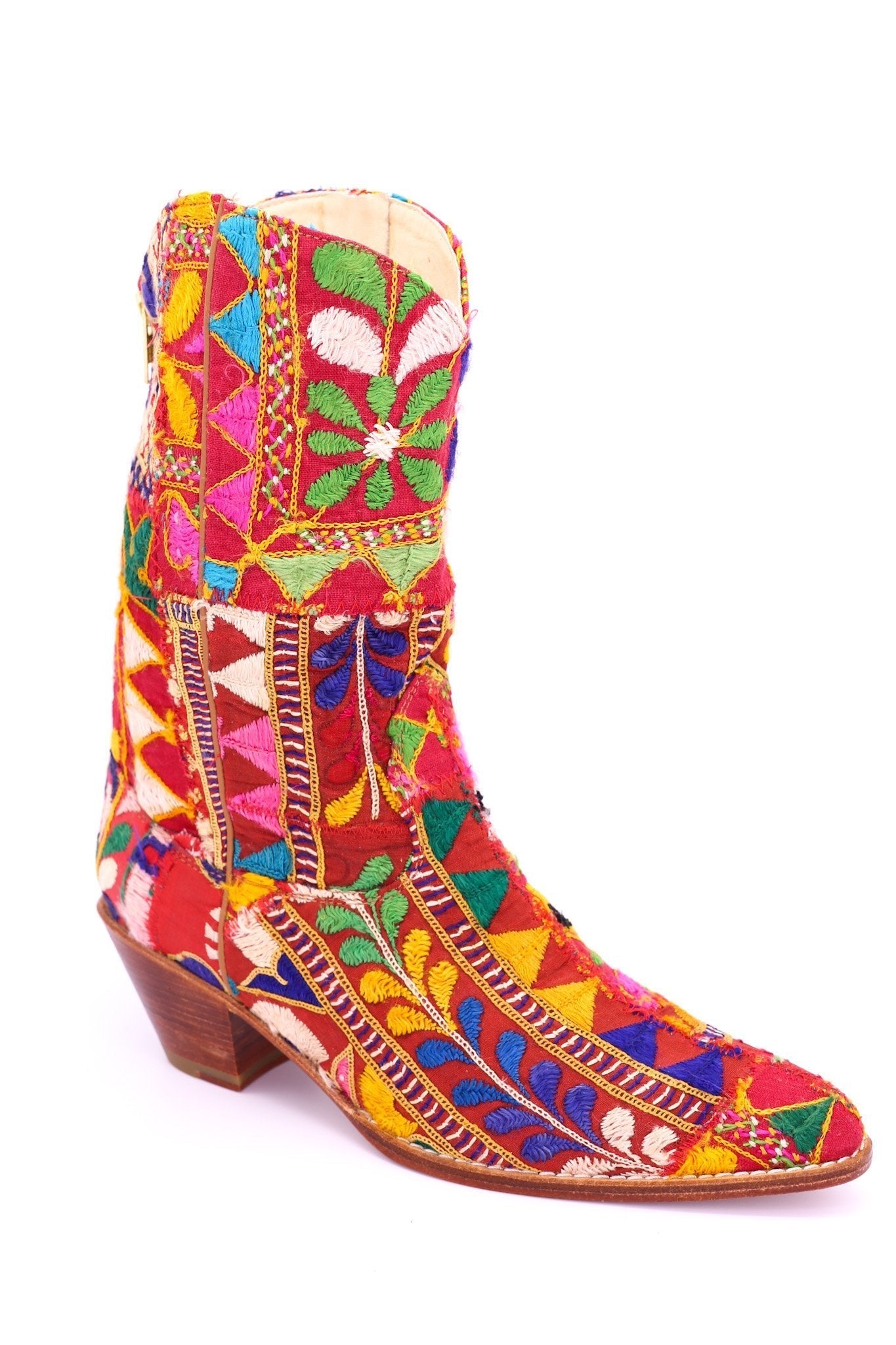 EMBROIDERED PATCHWORK BOOTS SAMSARA - BANGKOK TAILOR CLOTHING STORE - HANDMADE CLOTHING