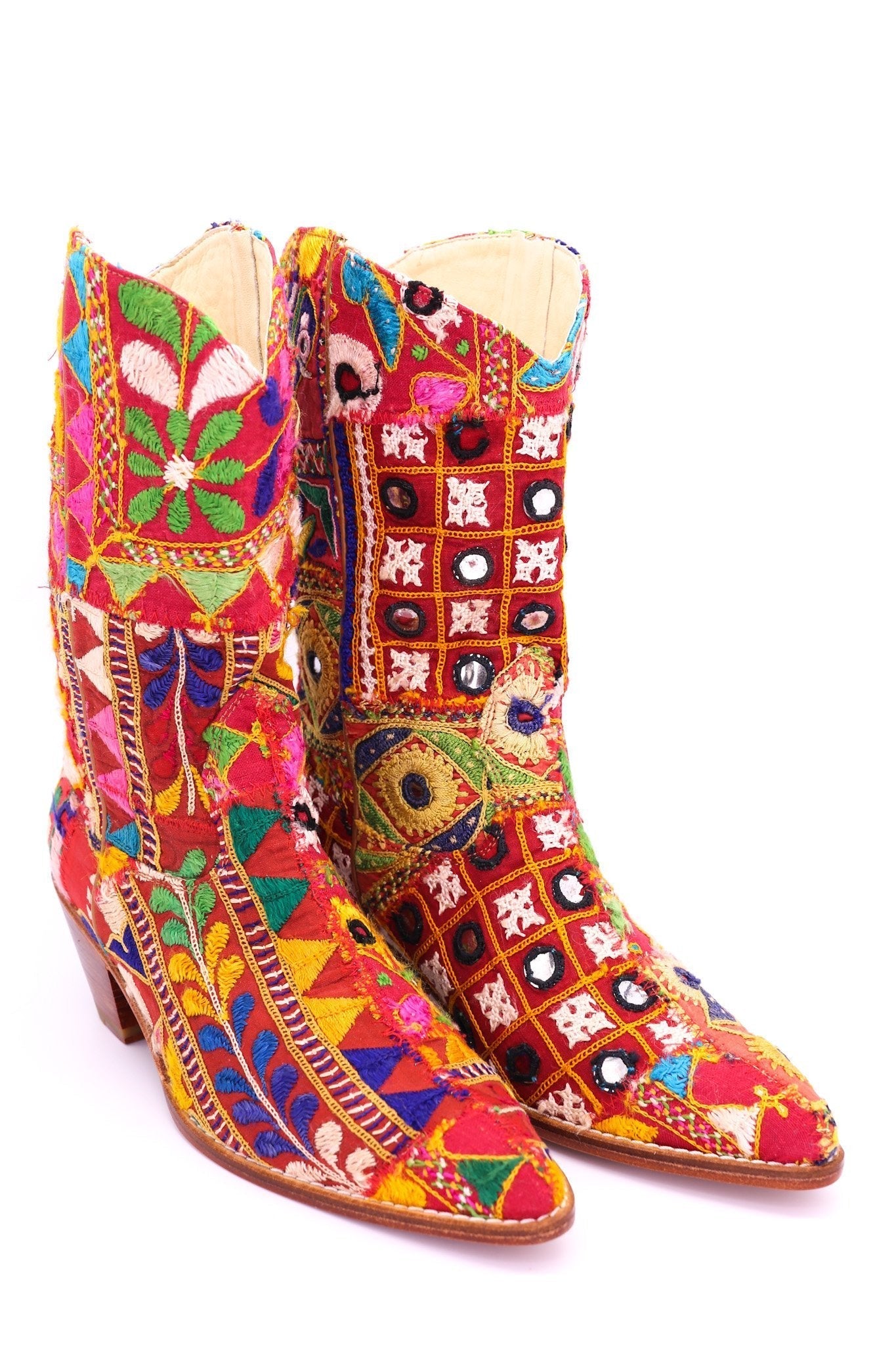 EMBROIDERED PATCHWORK BOOTS SAMSARA - BANGKOK TAILOR CLOTHING STORE - HANDMADE CLOTHING