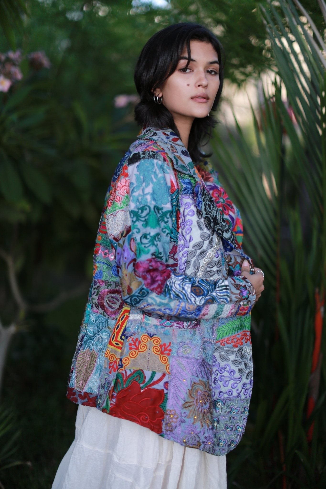 Embroidered Patchwork Jacket Frida - BANGKOK TAILOR CLOTHING STORE - HANDMADE CLOTHING