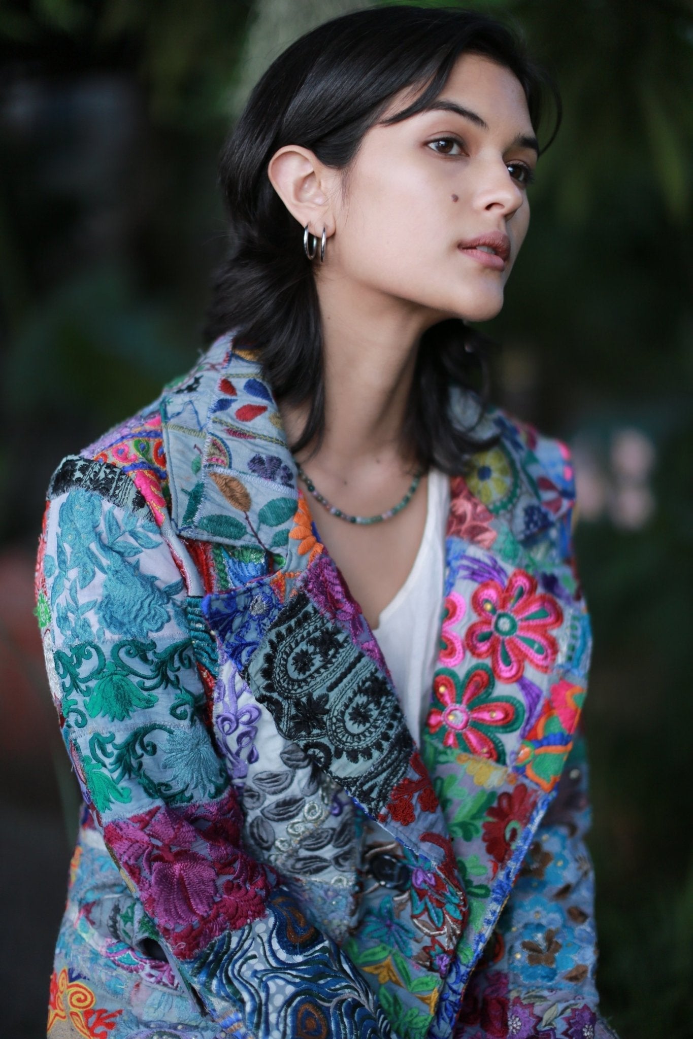 Embroidered Patchwork Jacket Frida - BANGKOK TAILOR CLOTHING STORE - HANDMADE CLOTHING