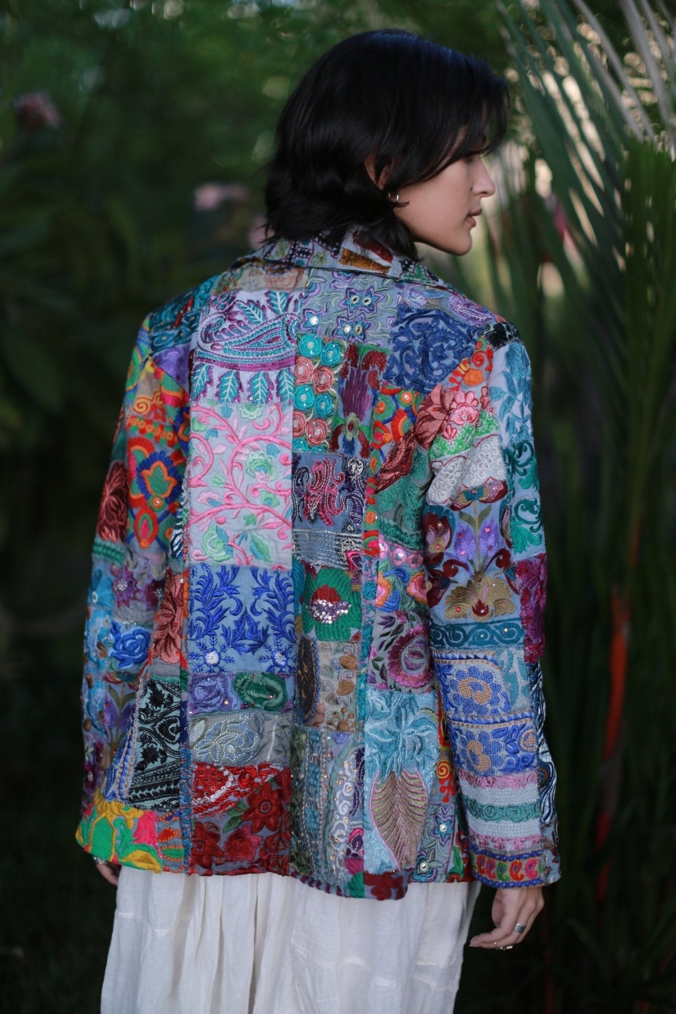 Embroidered Patchwork Jacket Frida - BANGKOK TAILOR CLOTHING STORE - HANDMADE CLOTHING