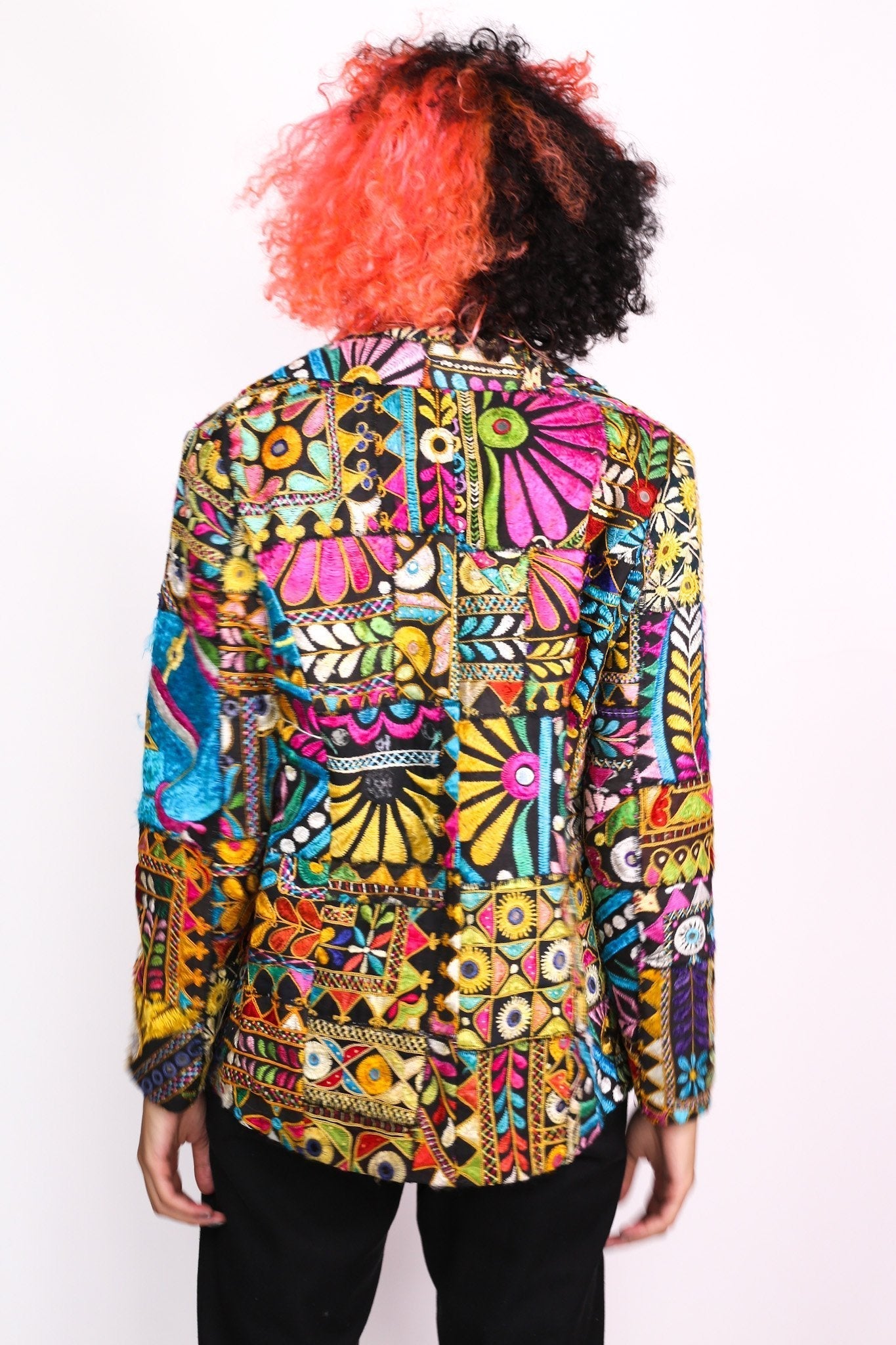 EMBROIDERED PATCHWORK JACKET FRIDA - BANGKOK TAILOR CLOTHING STORE - HANDMADE CLOTHING