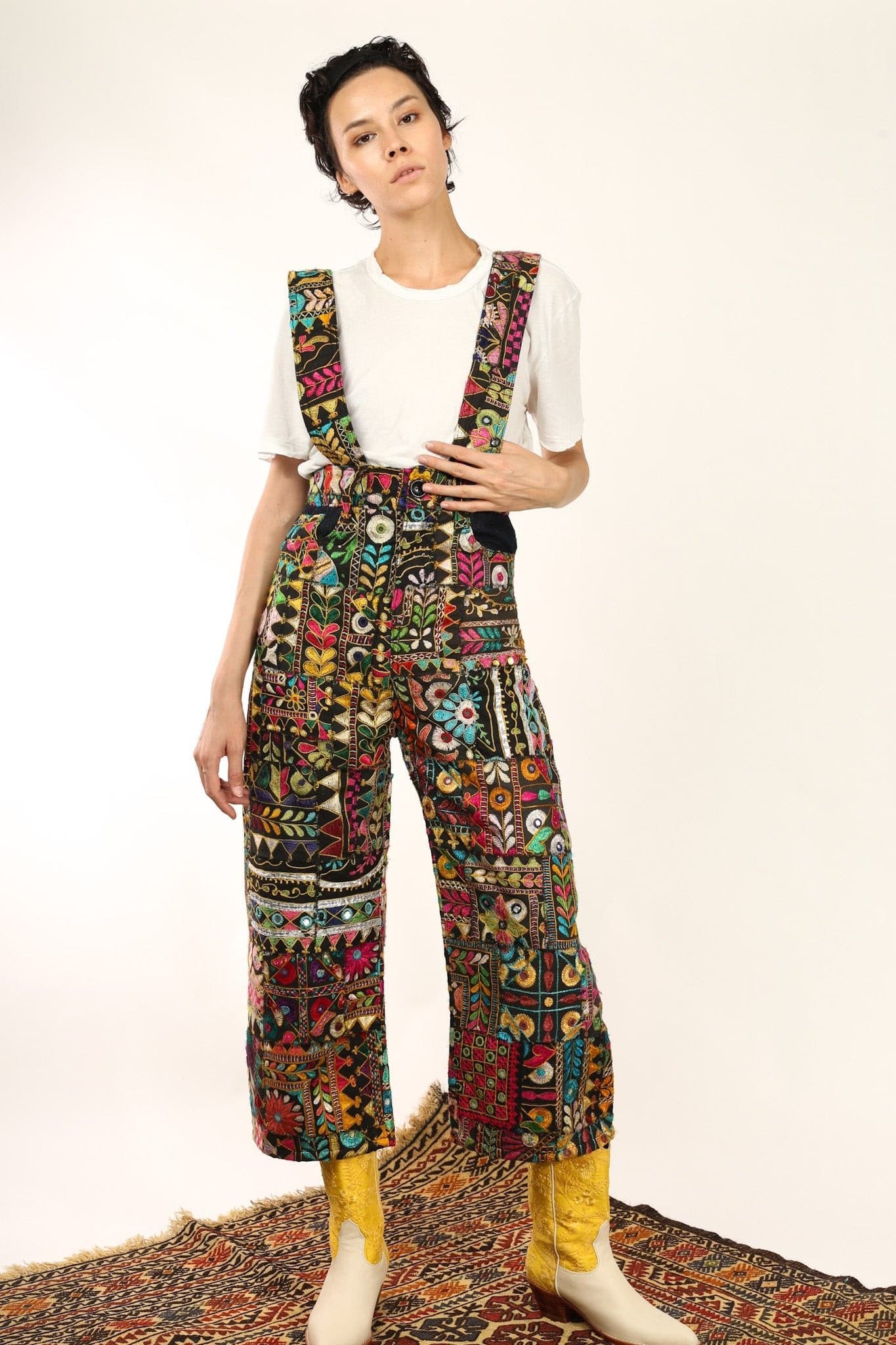 EMBROIDERED PATCHWORK JUMPSUIT HENRY - BANGKOK TAILOR CLOTHING STORE - HANDMADE CLOTHING