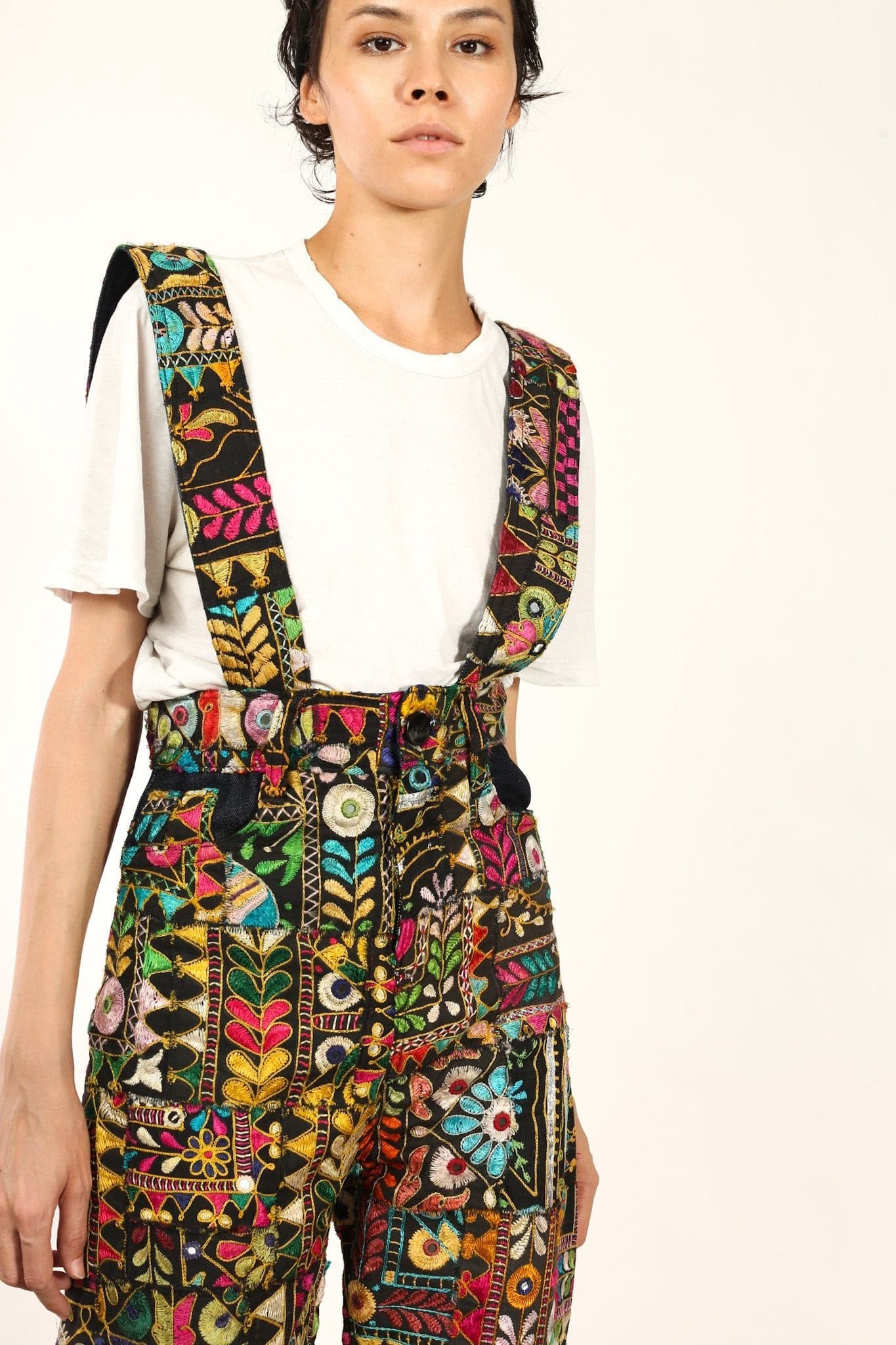 EMBROIDERED PATCHWORK JUMPSUIT HENRY - BANGKOK TAILOR CLOTHING STORE - HANDMADE CLOTHING