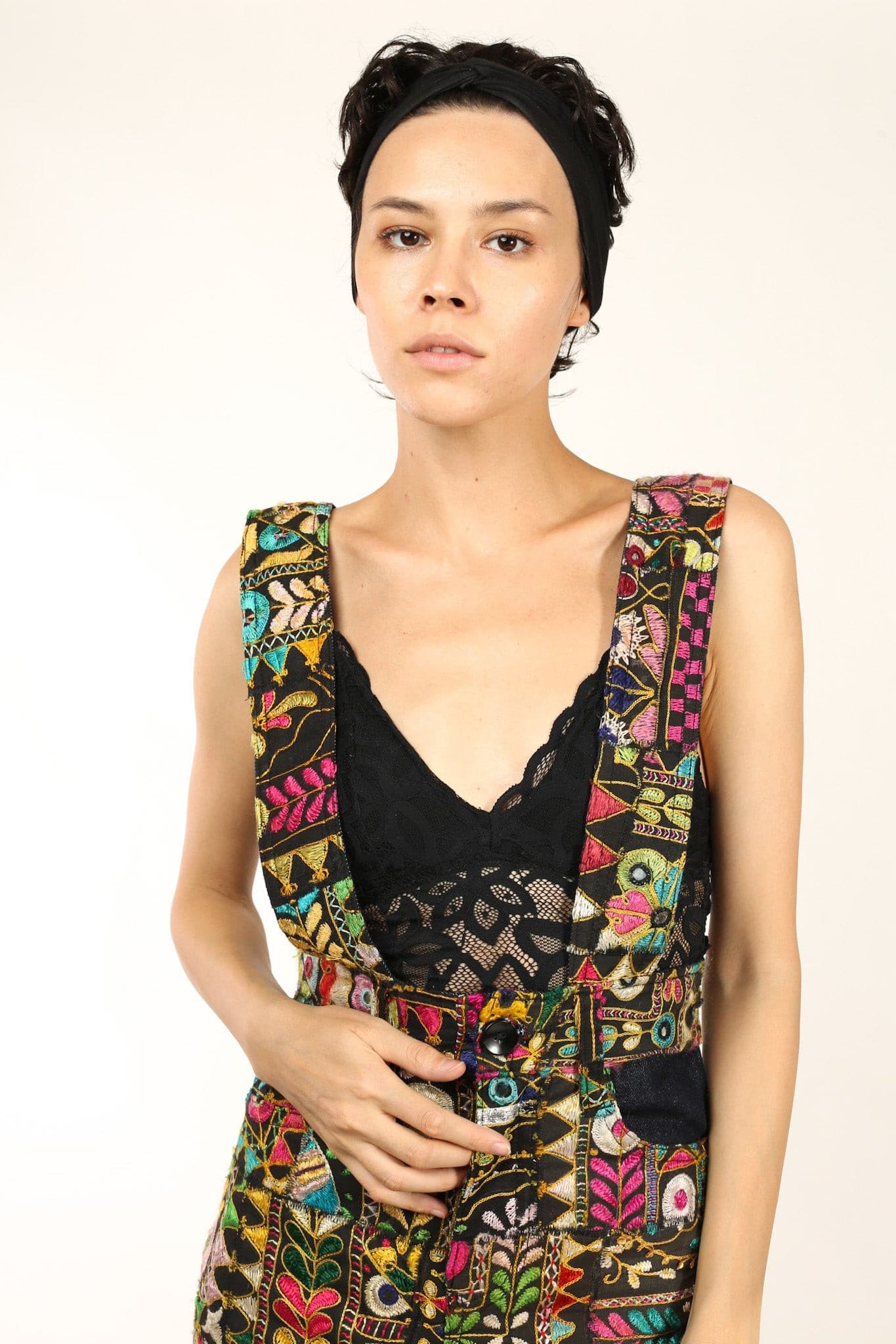 EMBROIDERED PATCHWORK JUMPSUIT HENRY - BANGKOK TAILOR CLOTHING STORE - HANDMADE CLOTHING