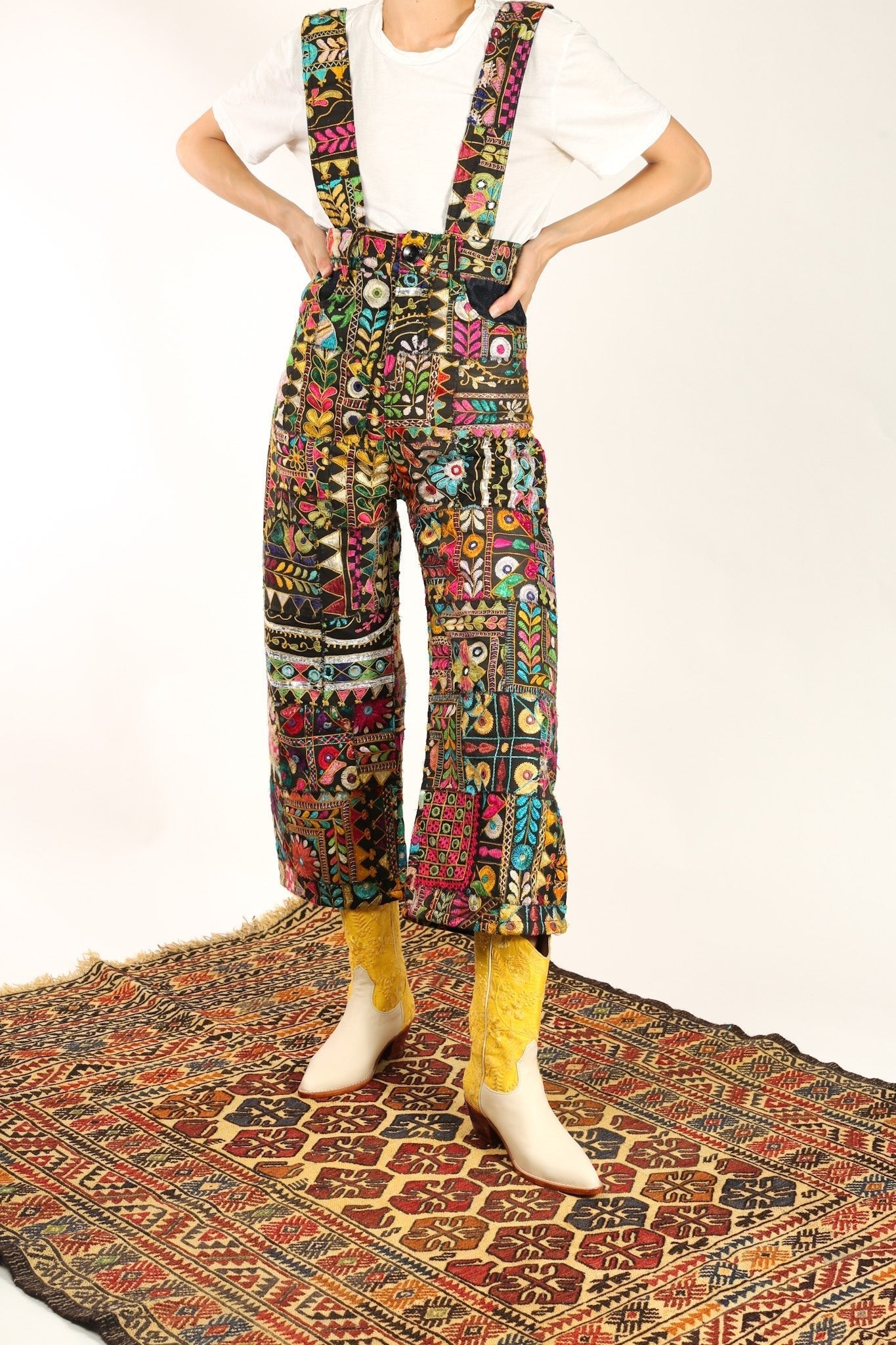 EMBROIDERED PATCHWORK JUMPSUIT HENRY - BANGKOK TAILOR CLOTHING STORE - HANDMADE CLOTHING