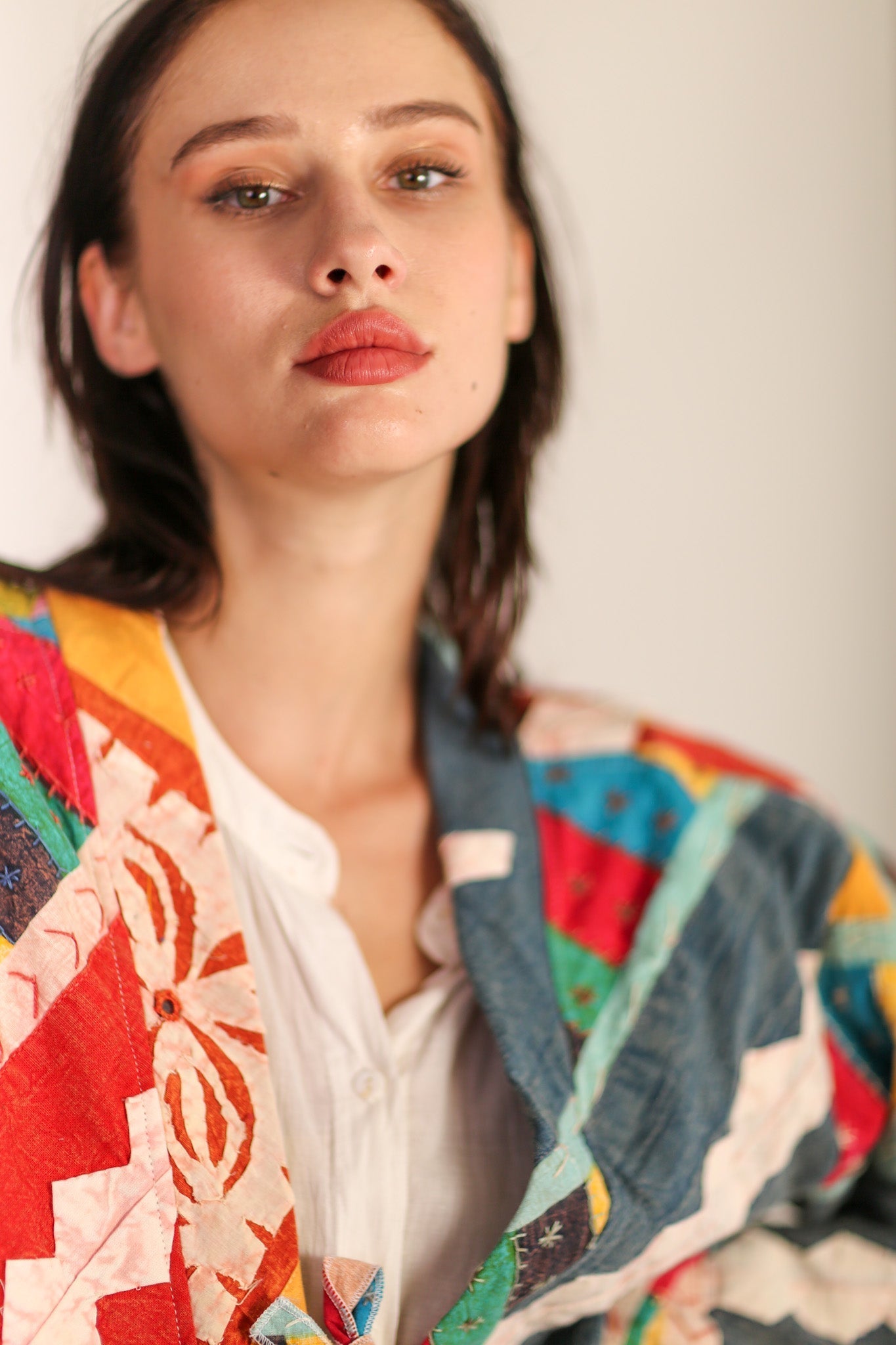 EMBROIDERED PATCHWORK KIMONO HILO - BANGKOK TAILOR CLOTHING STORE - HANDMADE CLOTHING