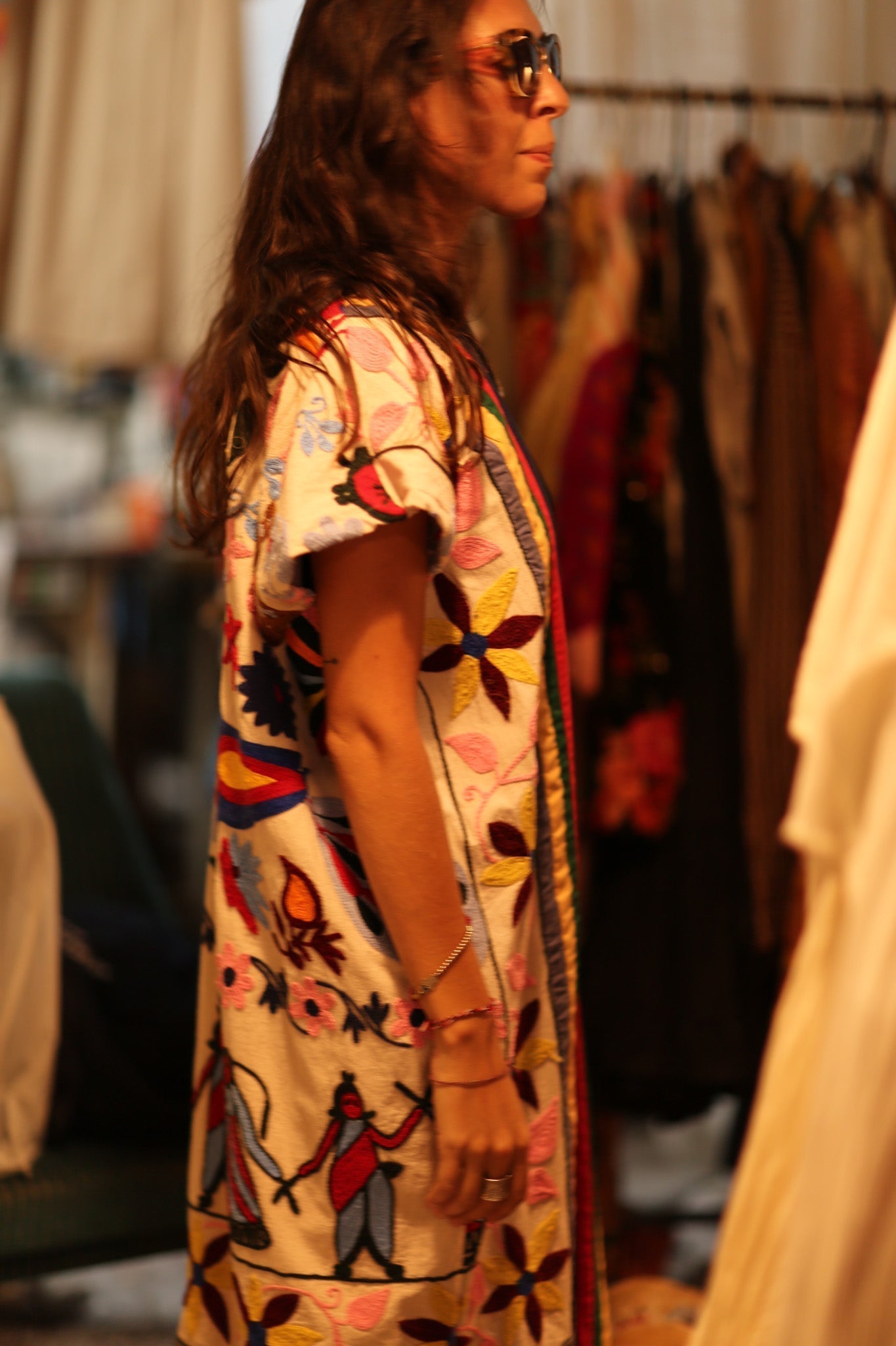 EMBROIDERED TRIBAL KIMONO LIOU - BANGKOK TAILOR CLOTHING STORE - HANDMADE CLOTHING