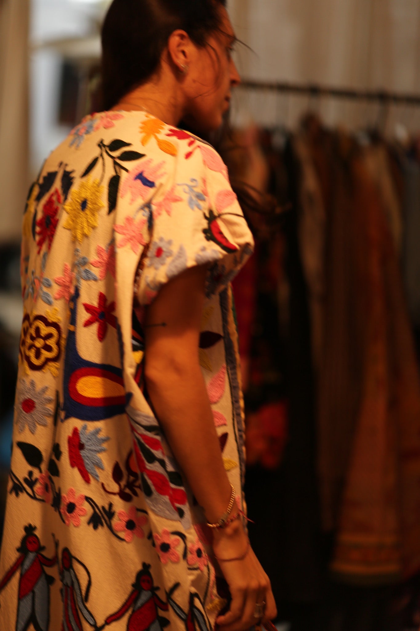 EMBROIDERED TRIBAL KIMONO LIOU - BANGKOK TAILOR CLOTHING STORE - HANDMADE CLOTHING