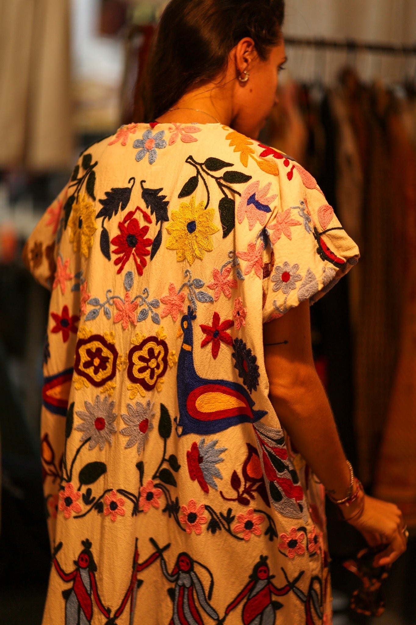 EMBROIDERED TRIBAL KIMONO LIOU - BANGKOK TAILOR CLOTHING STORE - HANDMADE CLOTHING