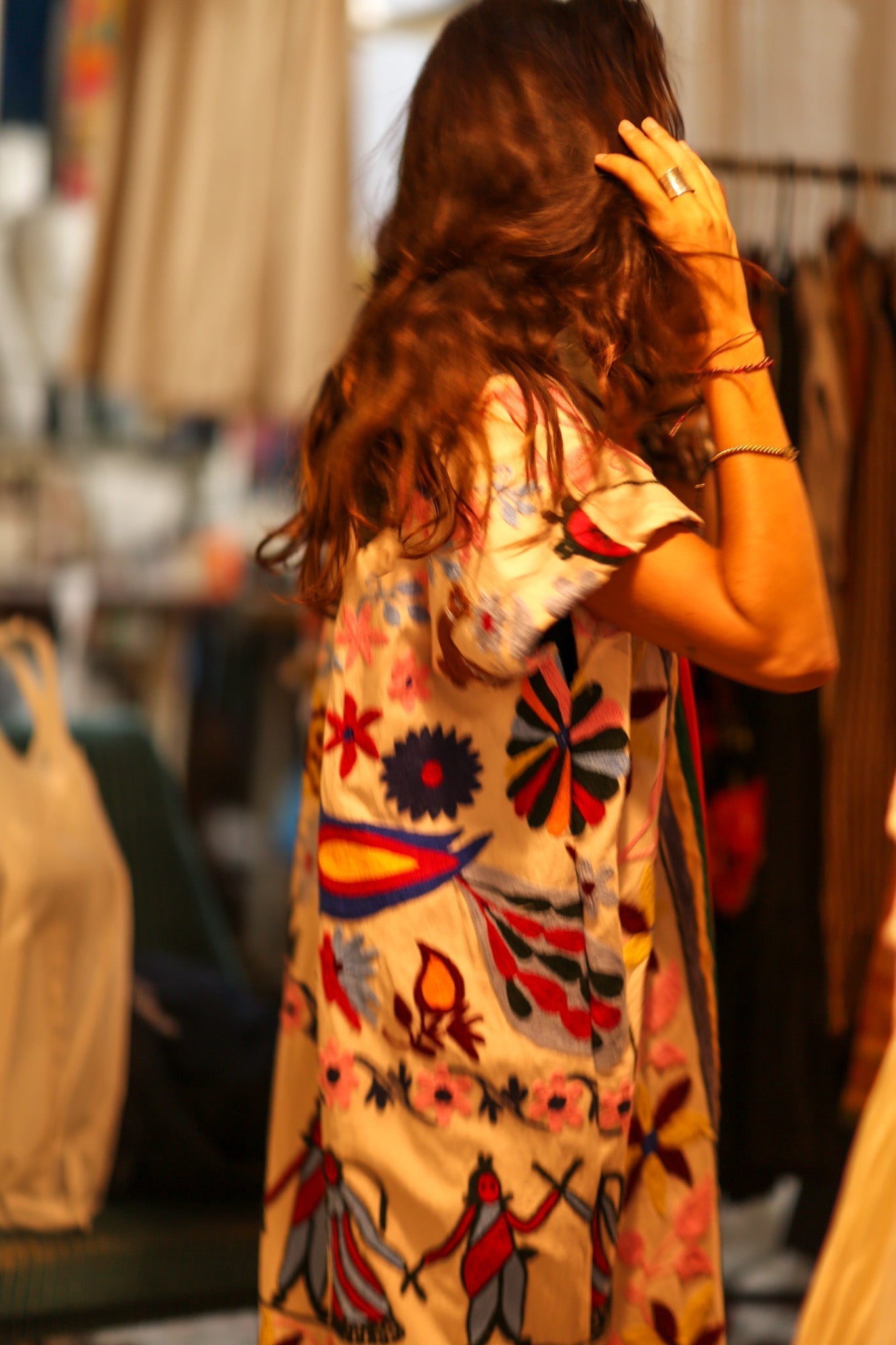 EMBROIDERED TRIBAL KIMONO LIOU - BANGKOK TAILOR CLOTHING STORE - HANDMADE CLOTHING