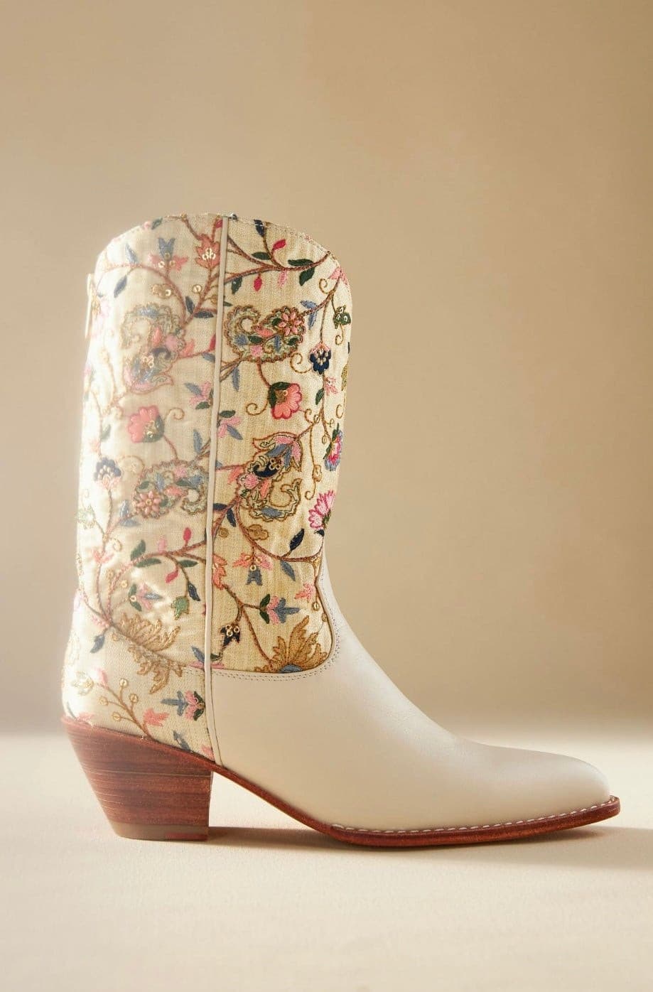 EMBROIDERED WESTERN BOOTS X BHLDN ANTHROPOLOGIE - BANGKOK TAILOR CLOTHING STORE - HANDMADE CLOTHING