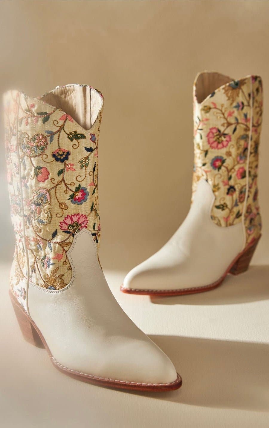 EMBROIDERED WESTERN BOOTS X BHLDN ANTHROPOLOGIE - BANGKOK TAILOR CLOTHING STORE - HANDMADE CLOTHING