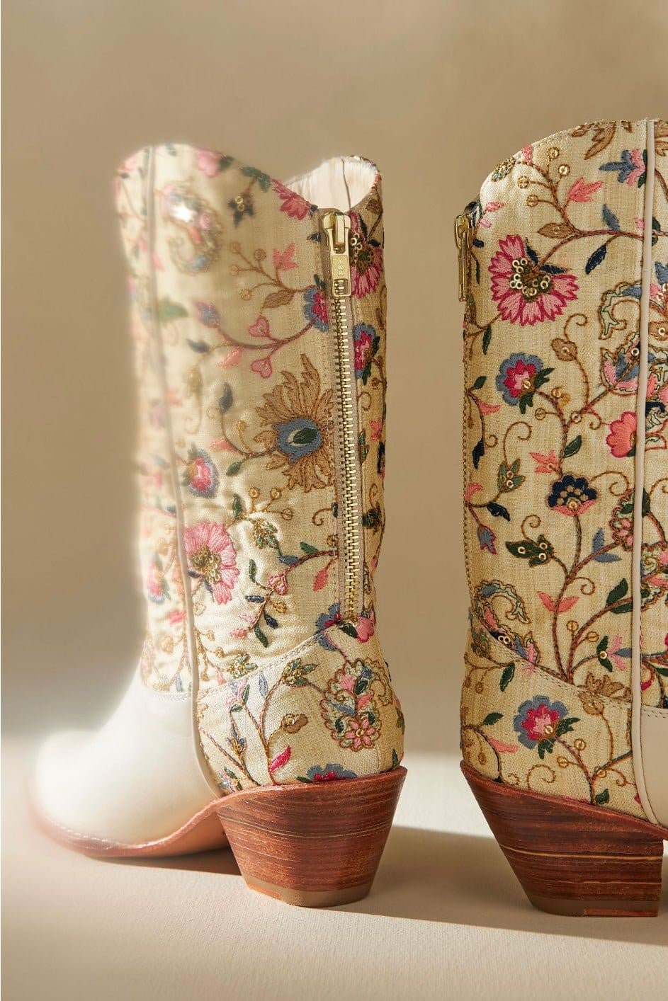 EMBROIDERED WESTERN BOOTS X BHLDN ANTHROPOLOGIE - BANGKOK TAILOR CLOTHING STORE - HANDMADE CLOTHING