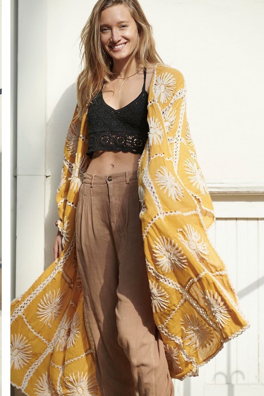 FLORA CROCHET KIMONO X FREE PEOPLE - BANGKOK TAILOR CLOTHING STORE - HANDMADE CLOTHING