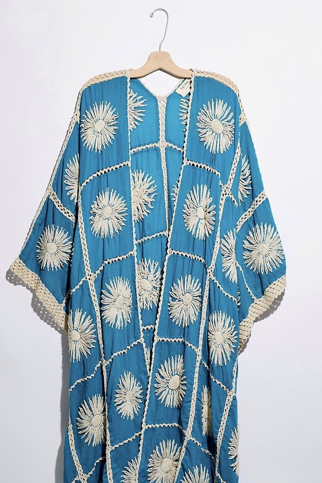 FLORA HAND CROCHET KIMONO DUSTER - BANGKOK TAILOR CLOTHING STORE - HANDMADE CLOTHING