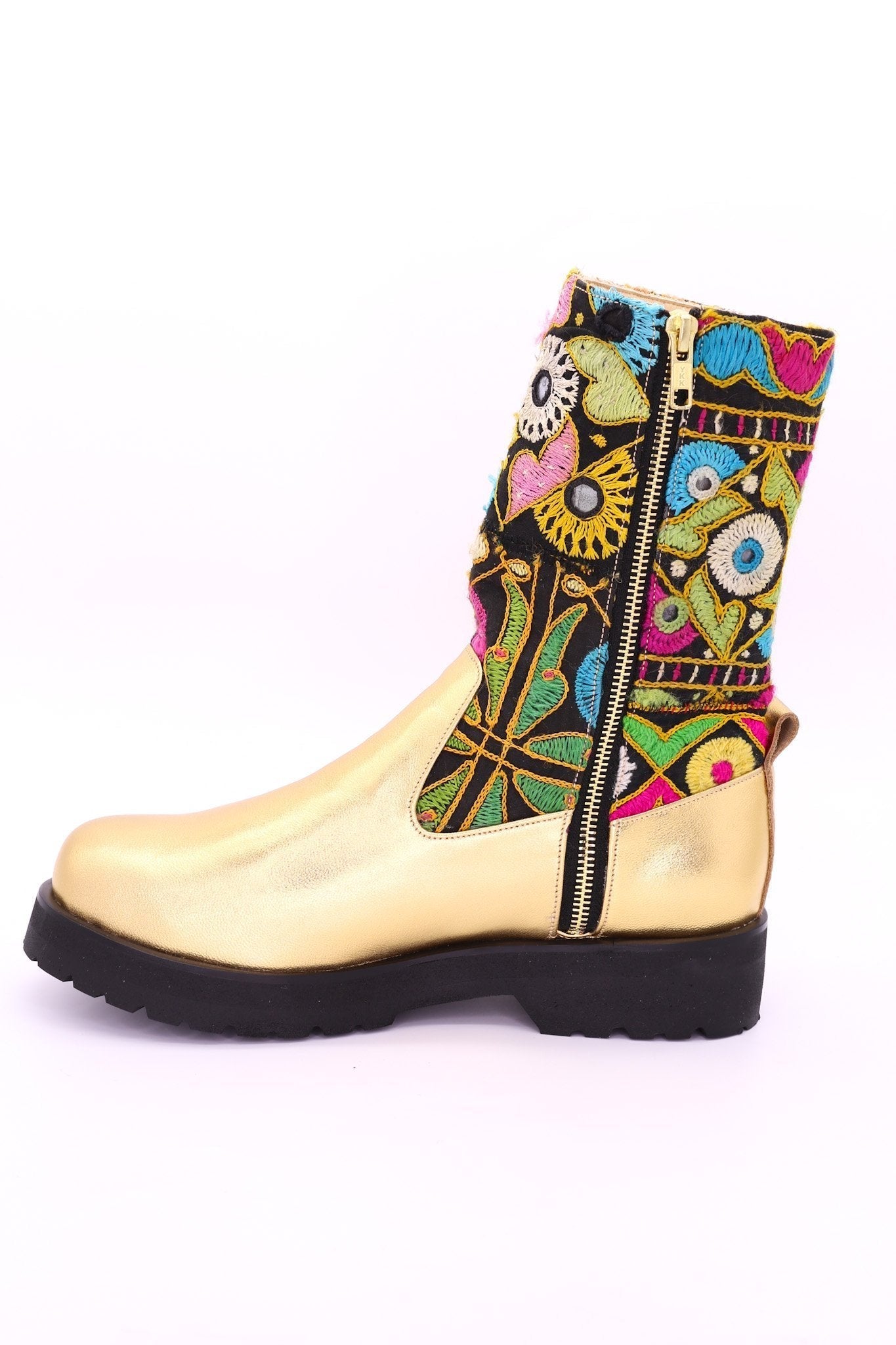 GOLD STOMPY CHELSEA BOOTS FREJA - BANGKOK TAILOR CLOTHING STORE - HANDMADE CLOTHING