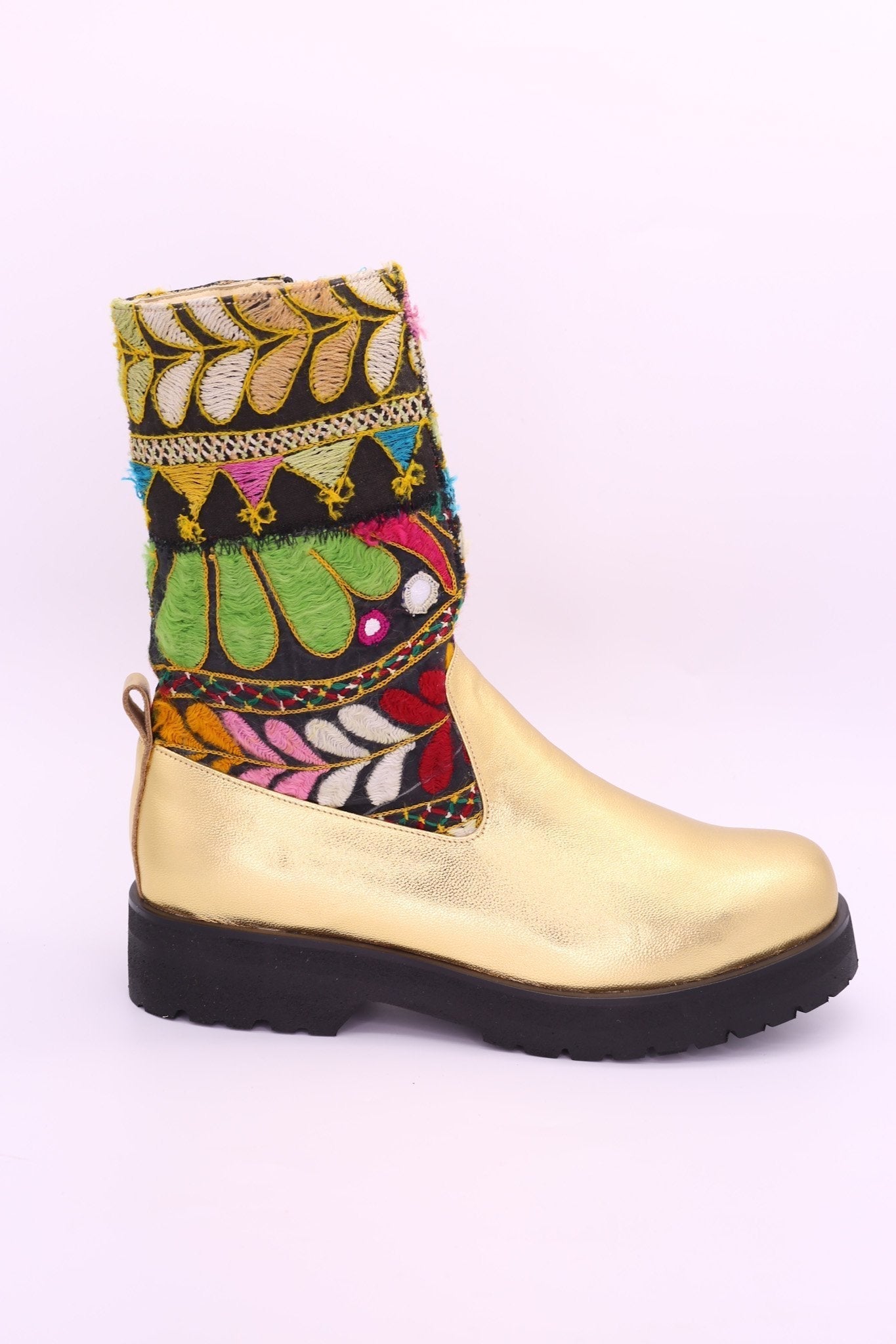 GOLD STOMPY CHELSEA BOOTS FREJA - BANGKOK TAILOR CLOTHING STORE - HANDMADE CLOTHING