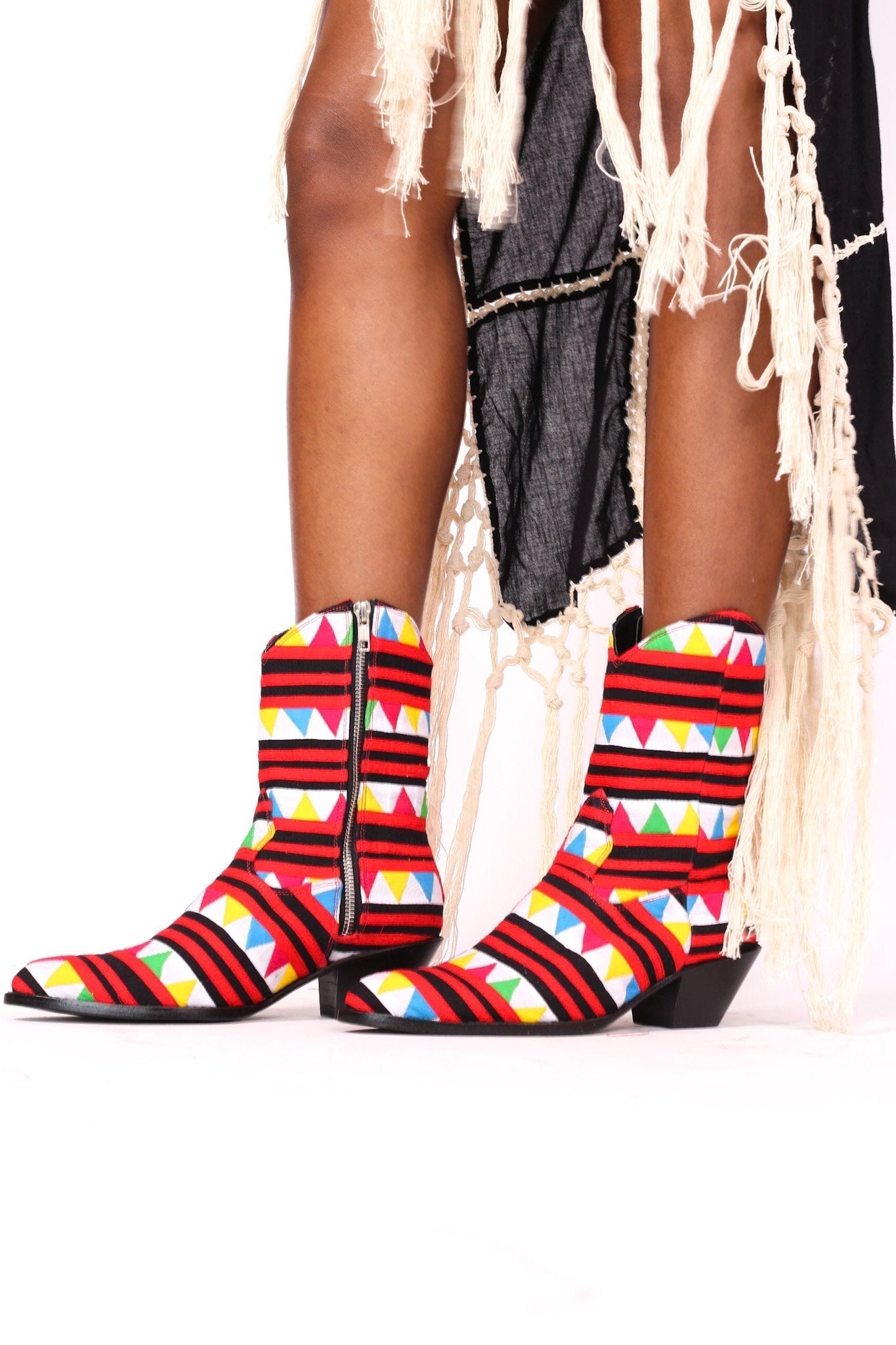 HAND CRAFTED TRIBAL HMONG BOOTS SASSA - BANGKOK TAILOR CLOTHING STORE - HANDMADE CLOTHING