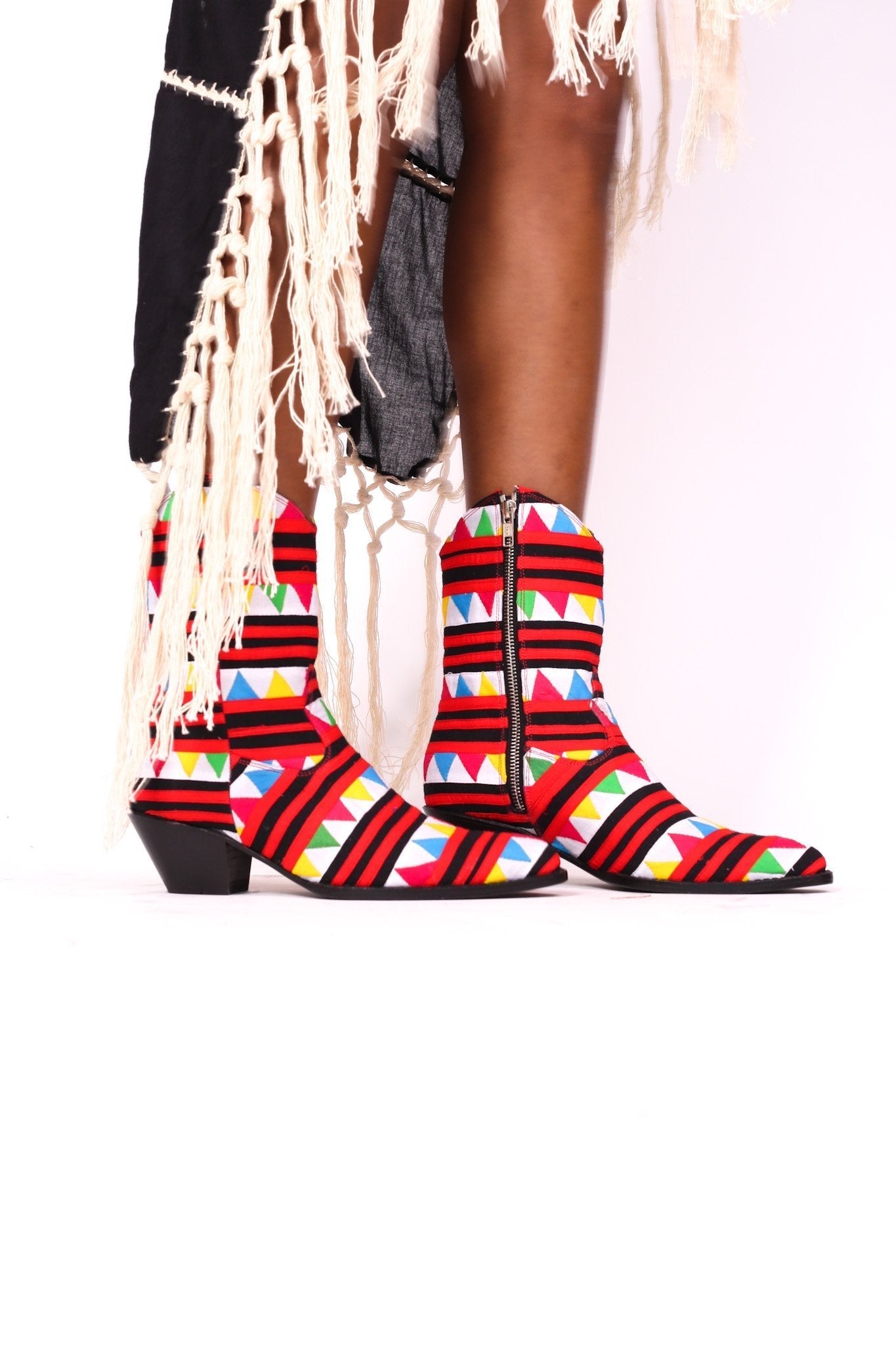 HAND CRAFTED TRIBAL HMONG BOOTS SASSA - BANGKOK TAILOR CLOTHING STORE - HANDMADE CLOTHING