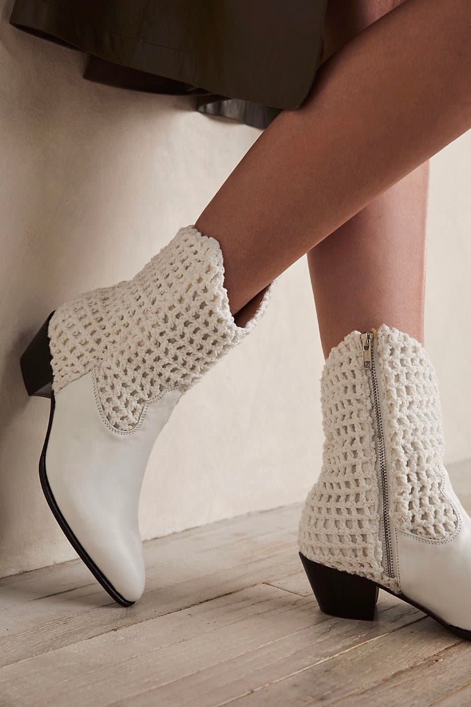 HAND CROCHET BOOTS NENNA - BANGKOK TAILOR CLOTHING STORE - HANDMADE CLOTHING