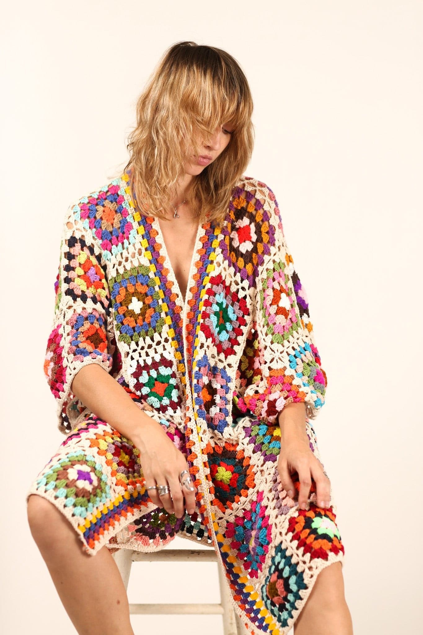 HAND CROCHET KAFTAN NONI X FREE PEOPLE - BANGKOK TAILOR CLOTHING STORE - HANDMADE CLOTHING