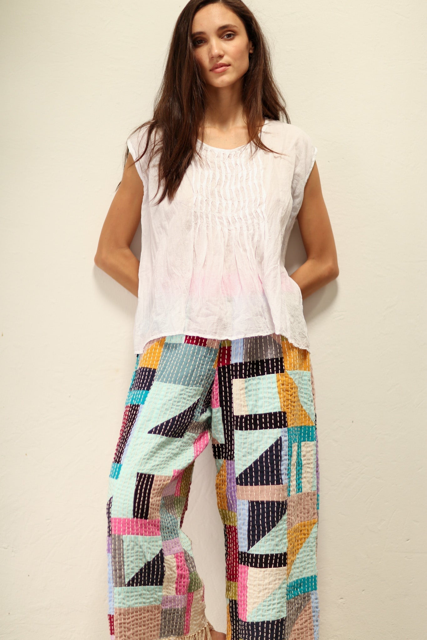 HAND STITCH PANTS OLISSA - BANGKOK TAILOR CLOTHING STORE - HANDMADE CLOTHING