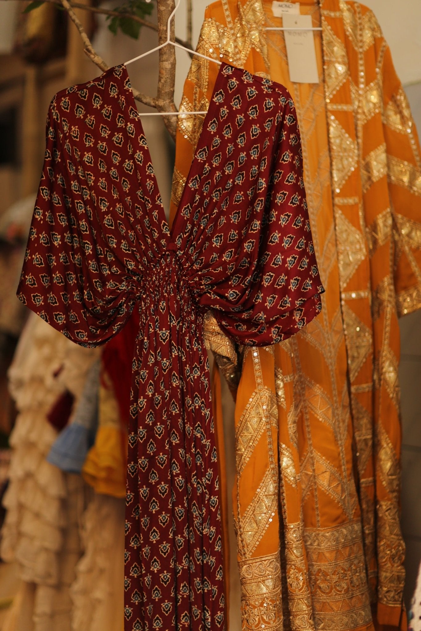 KAFTAN DRESS LAURINE - BANGKOK TAILOR CLOTHING STORE - HANDMADE CLOTHING