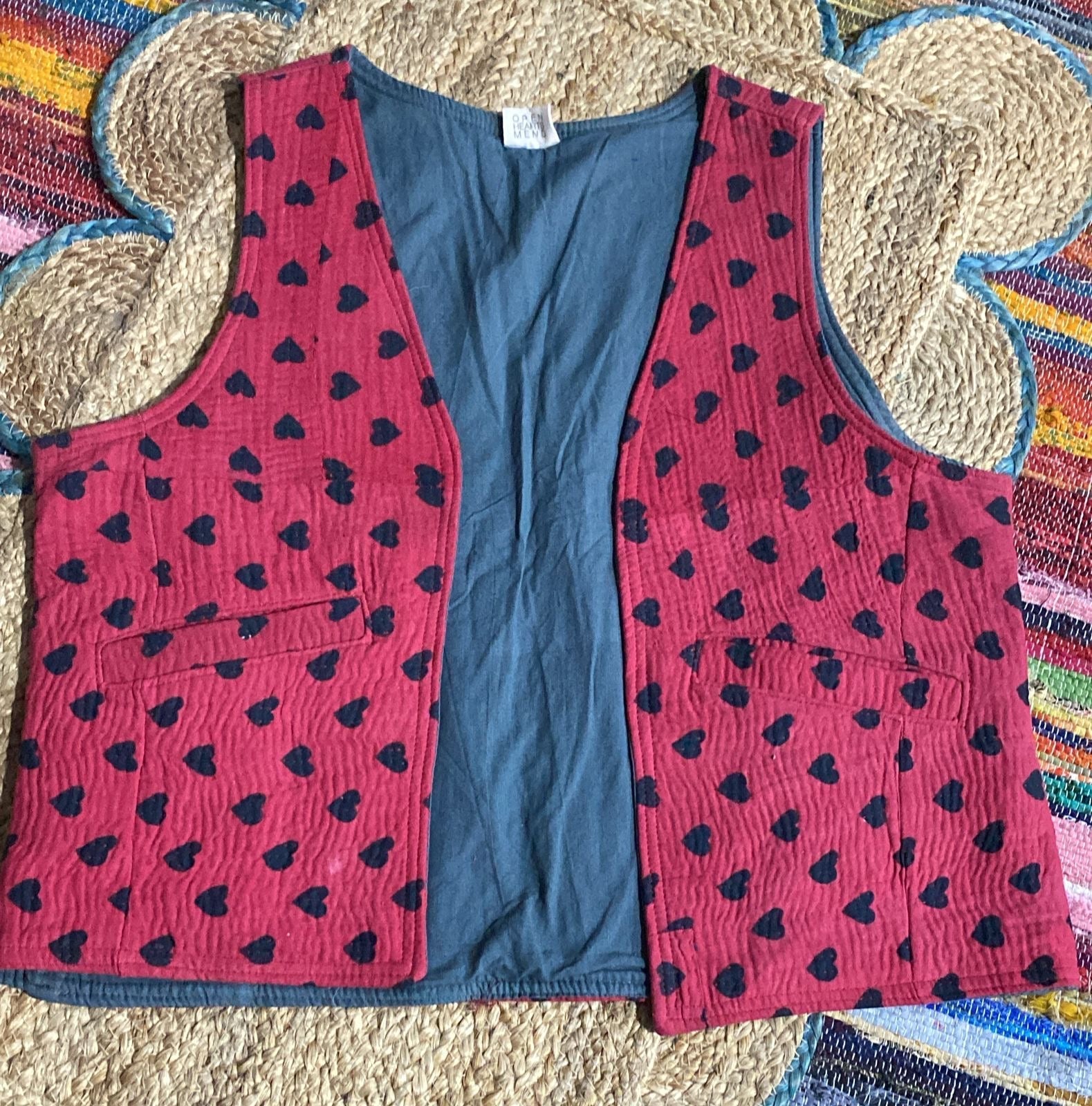 KANTHA QUILT VEST AMIRA - BANGKOK TAILOR CLOTHING STORE - HANDMADE CLOTHING