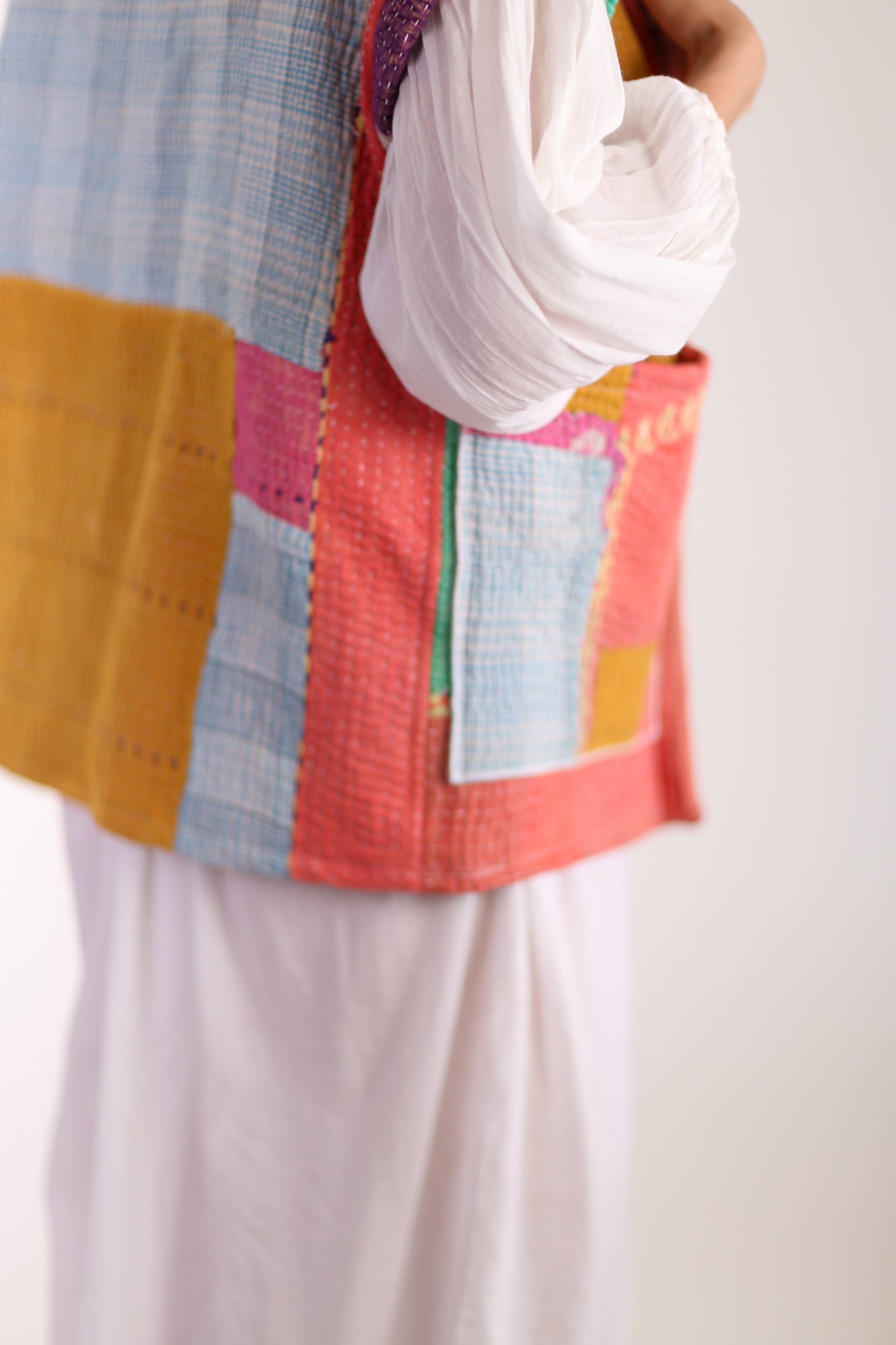 KANTHA QUILT VEST HENISSA - BANGKOK TAILOR CLOTHING STORE - HANDMADE CLOTHING