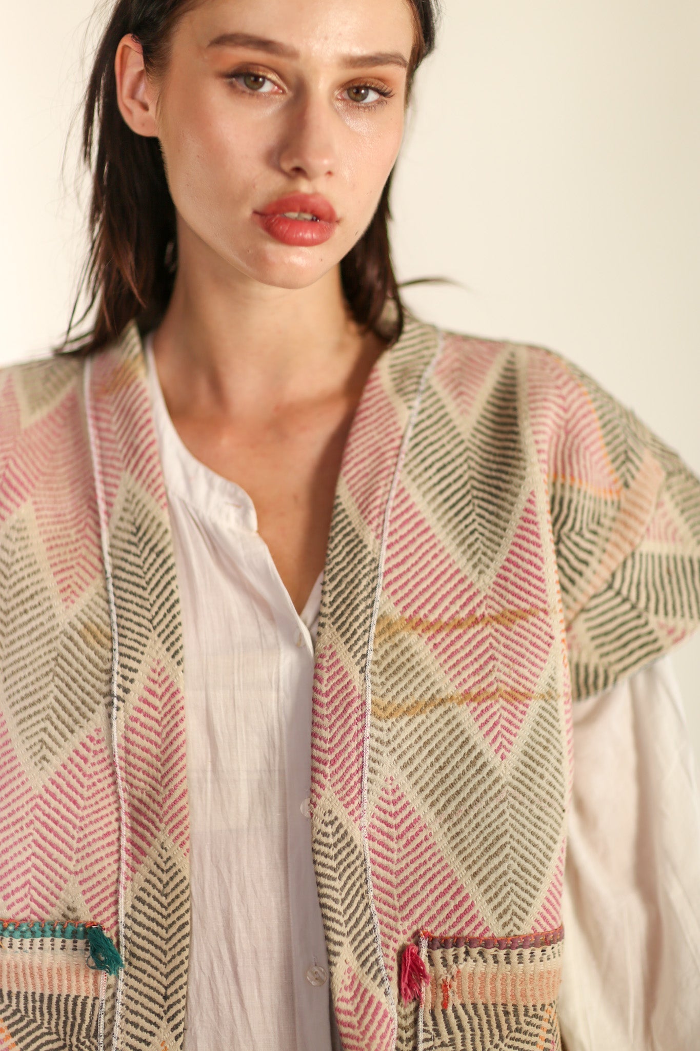 KANTHA QUILT VINTAG FABRIC BILO - BANGKOK TAILOR CLOTHING STORE - HANDMADE CLOTHING